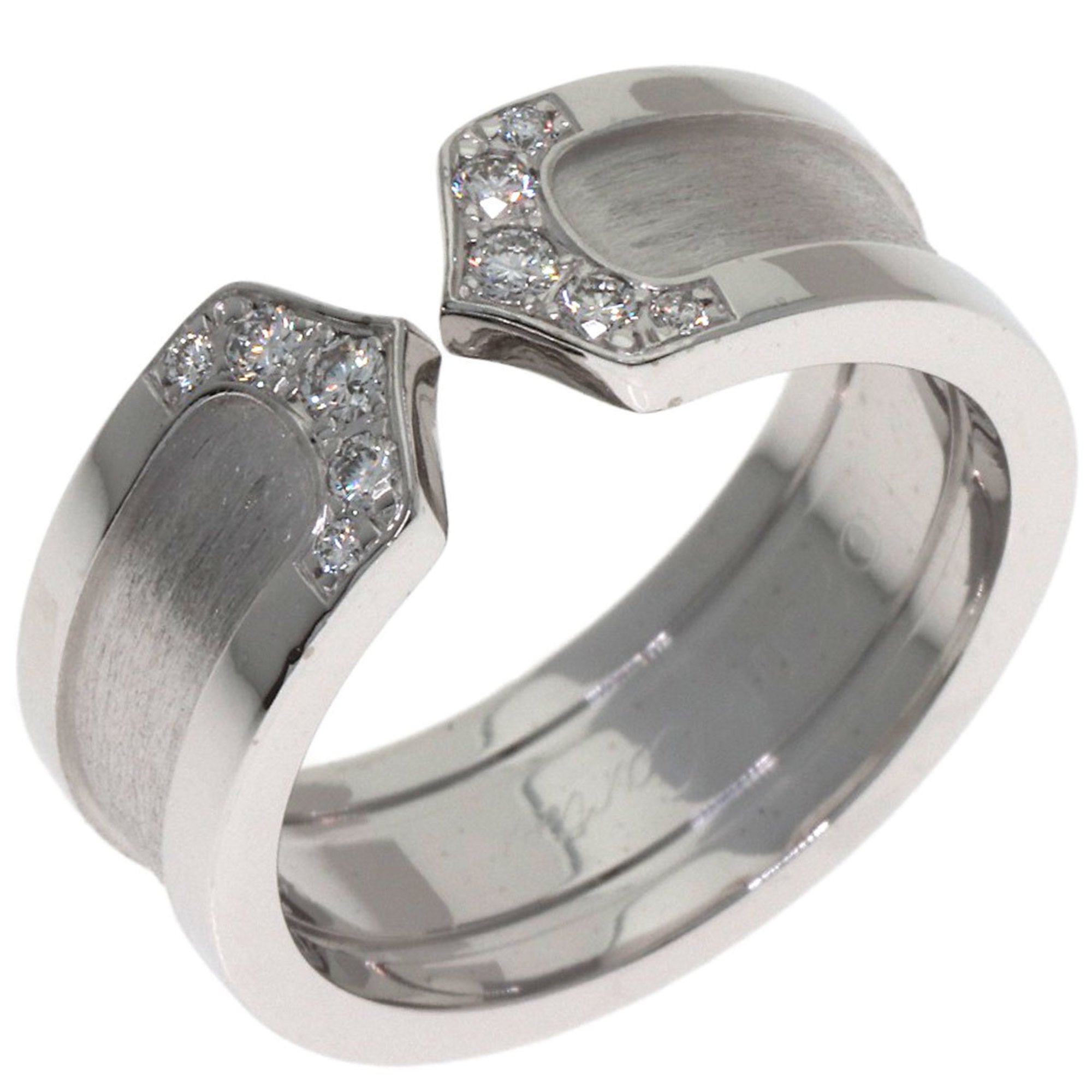 Cartier C2 White White Gold (18K) Band Ring (Pre-Owned)