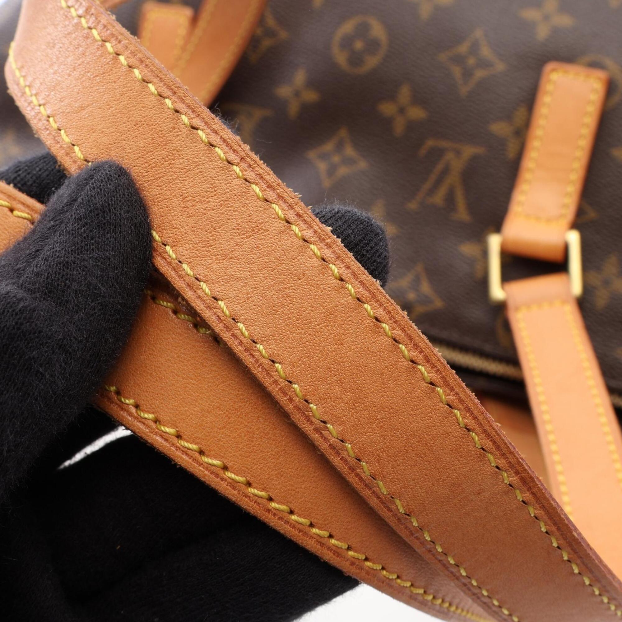 Louis Vuitton Brown Coated Canvas Pvc Monogram Leather Handbag Tote Bag (Pre-Owned)