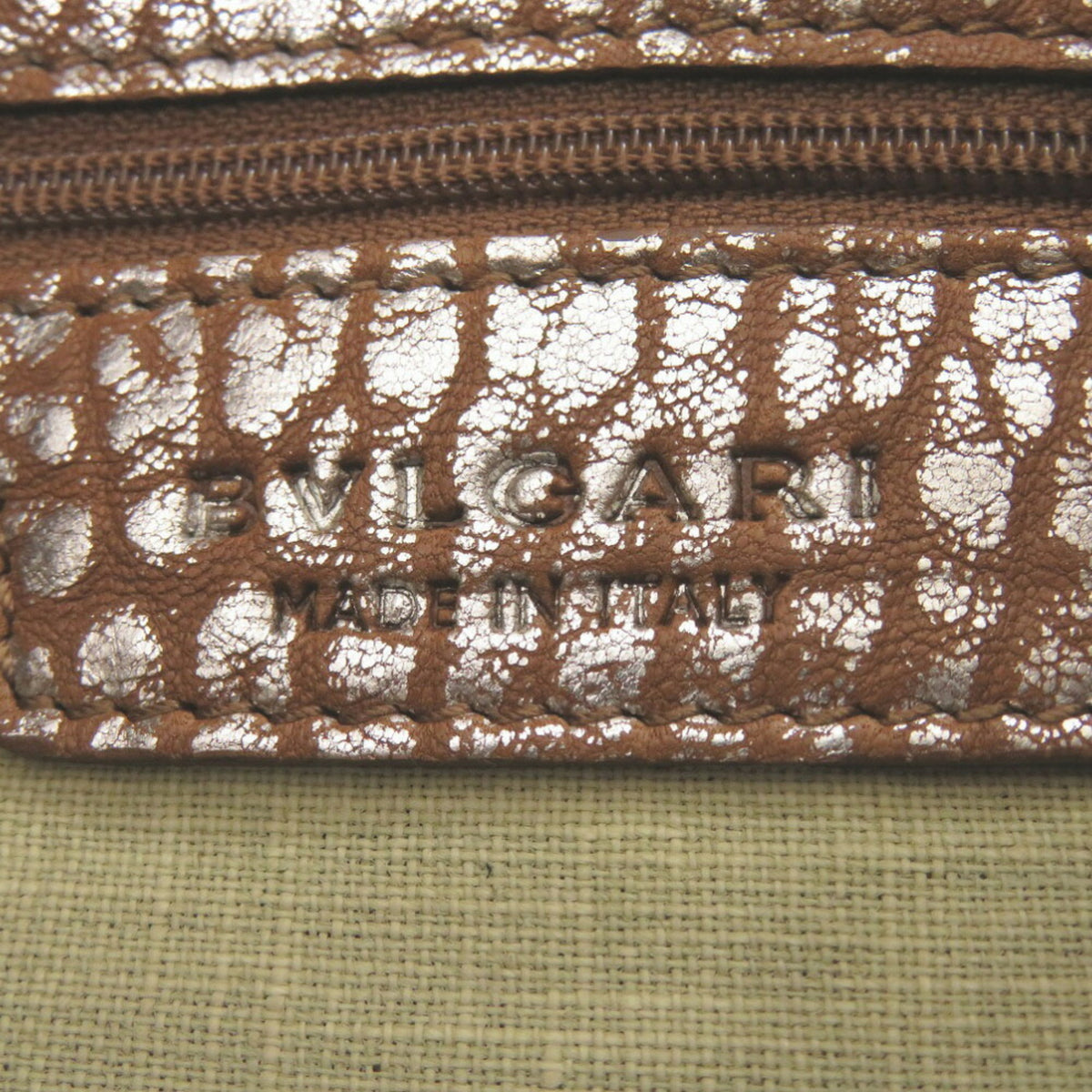 Bvlgari Brown Leather Handbag (Pre-Owned)