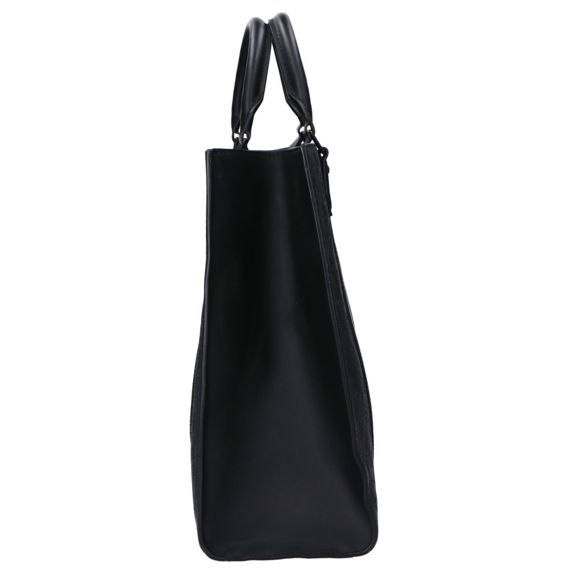 Louis Vuitton Black Leather Tote Bag (Pre-Owned)