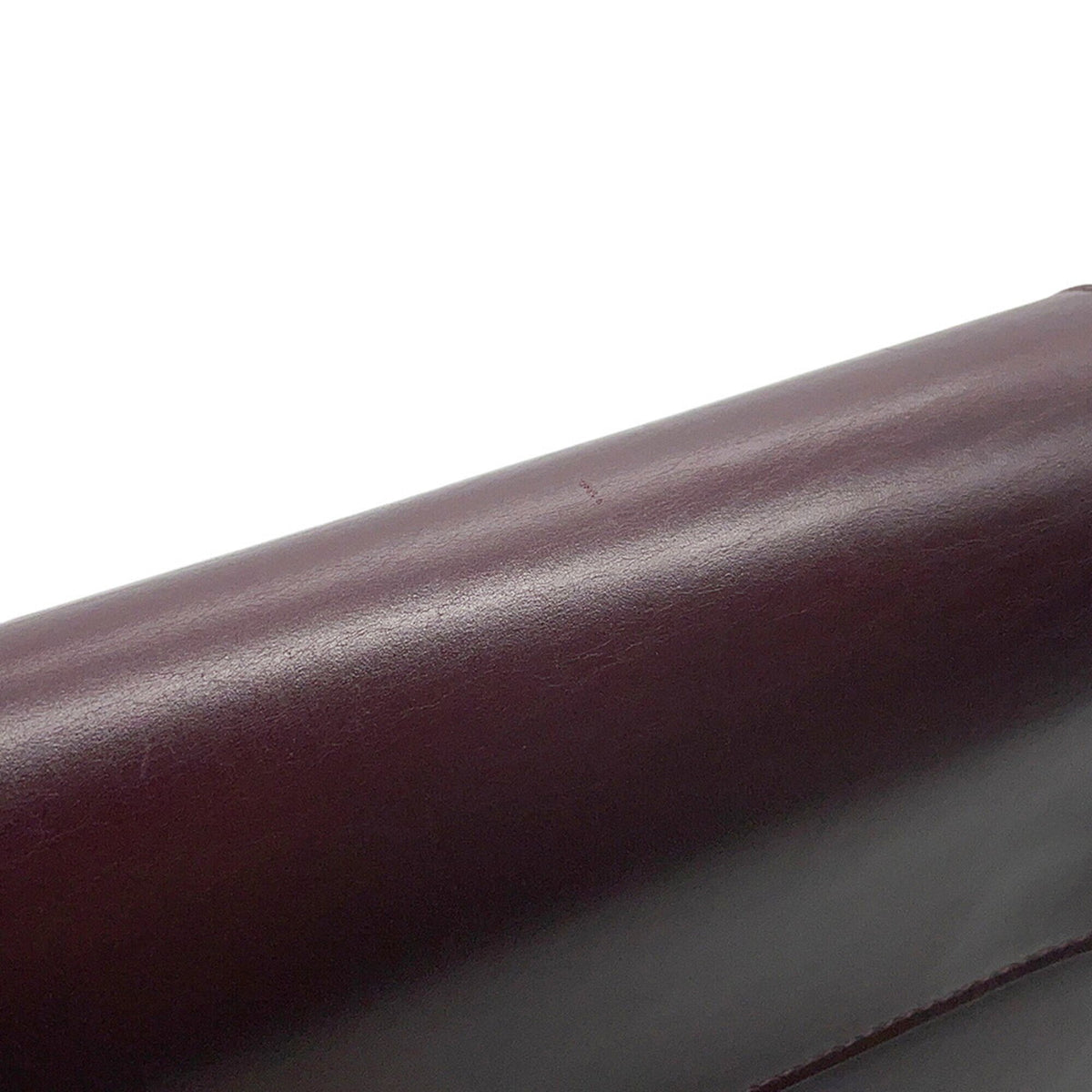 Burberry Bordeaux Red Color Leather Shoulder Bag (Pre-Owned)