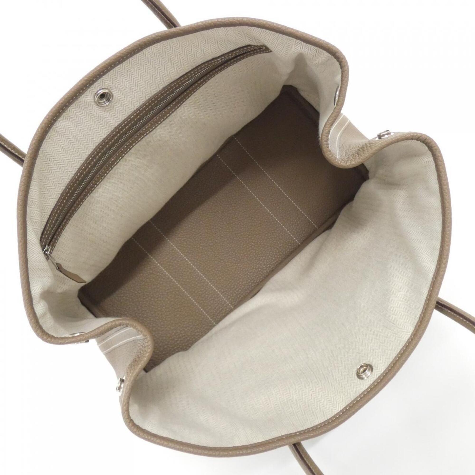 Hermes Etoupe Gray Negonda Leather Handbag (Pre-Owned)