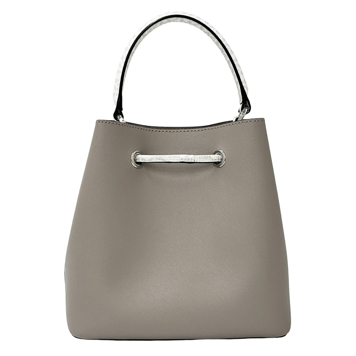 Michael Kors Gray White Leather Handbag Shoulder Bag (Pre-Owned)