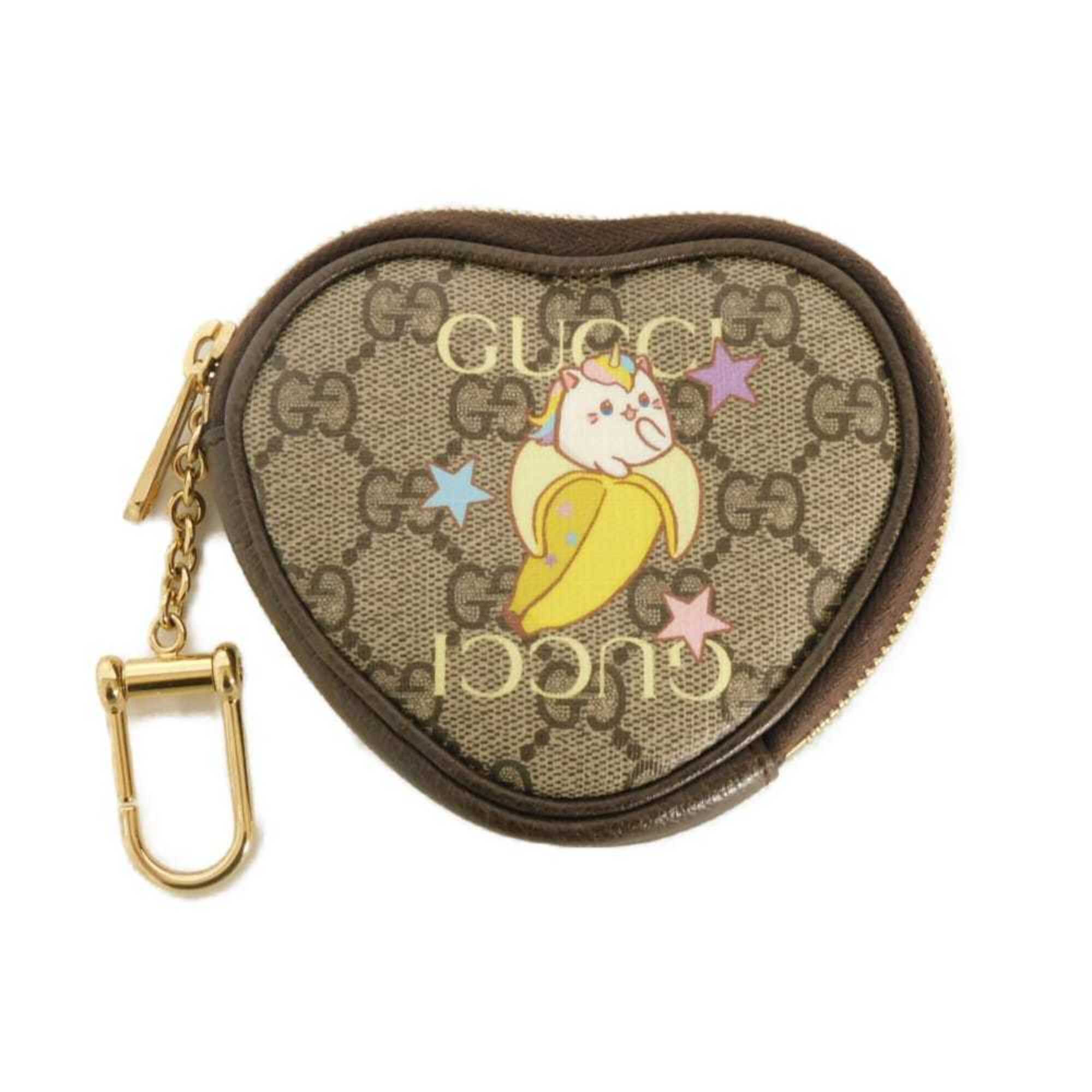 Gucci Beige Gg Supreme Coin Purse/Coin Case (Pre-Owned)