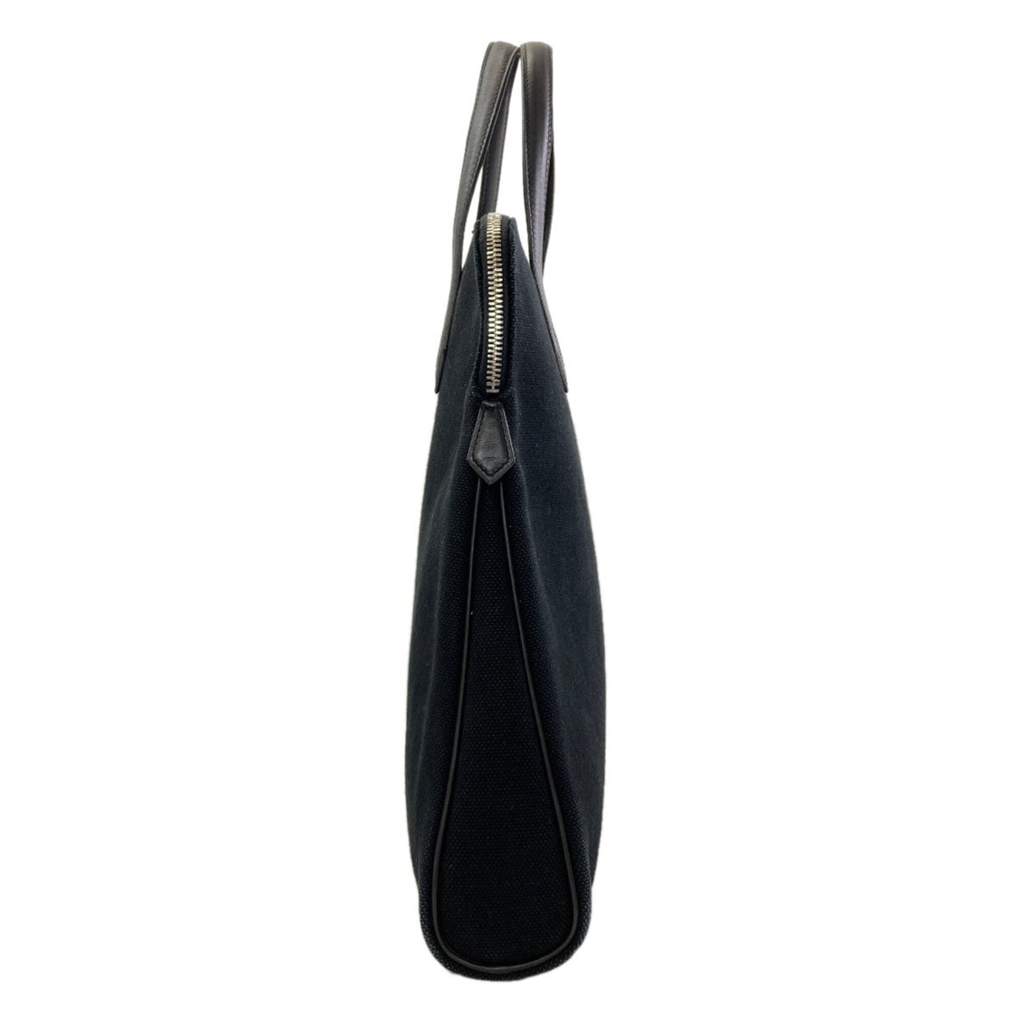 Hermes Black Toile H Tote Bag (Pre-Owned)