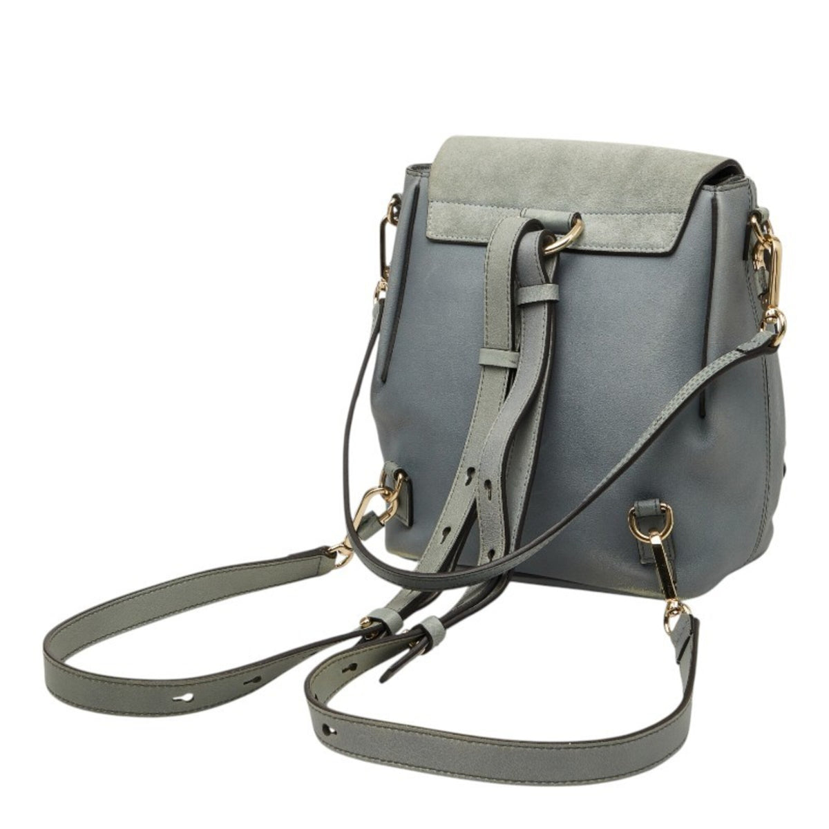 Chloé Gray Suede Leather Shoulder Bag (Pre-Owned)