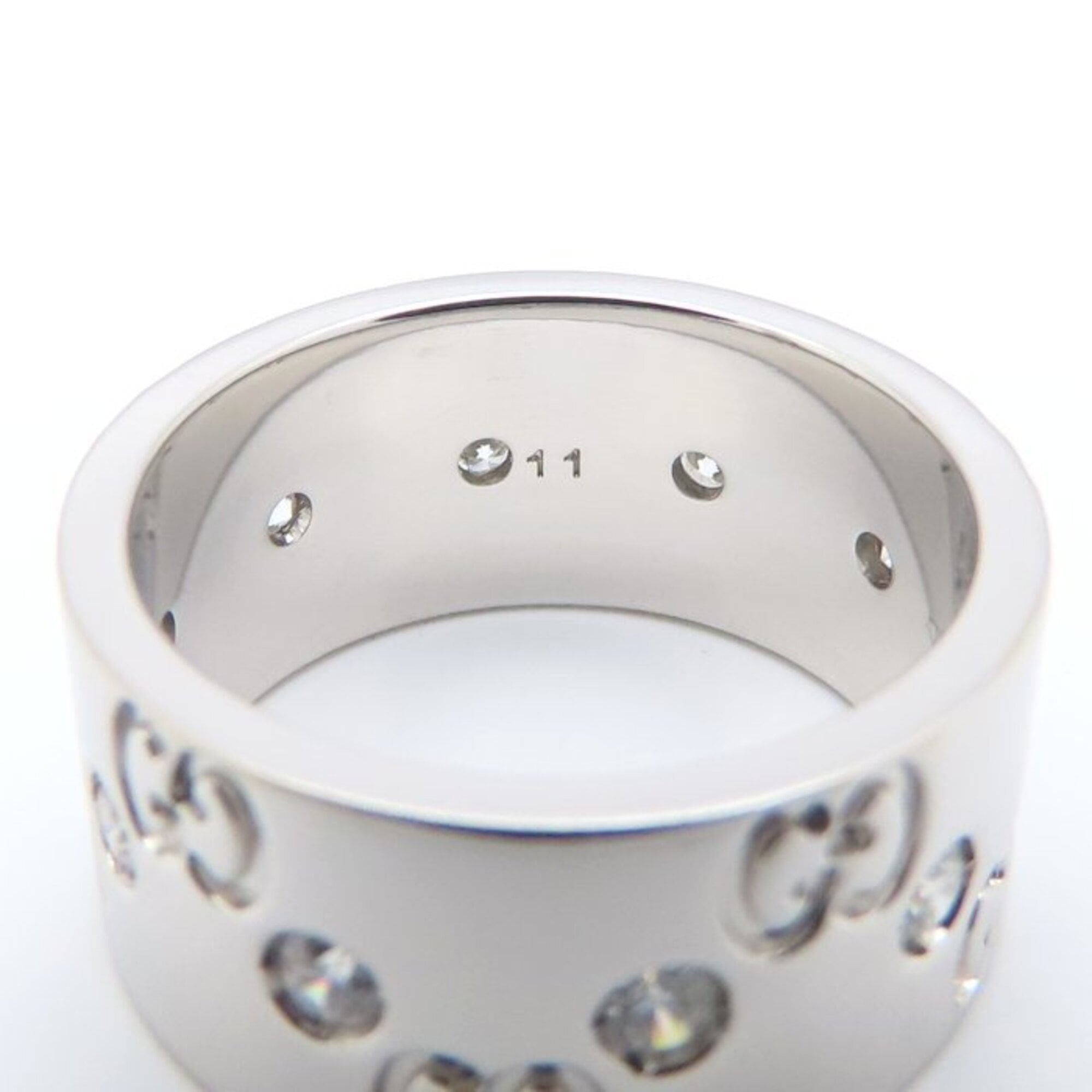 Gucci White Gold (18K) Band Ring (Pre-Owned)