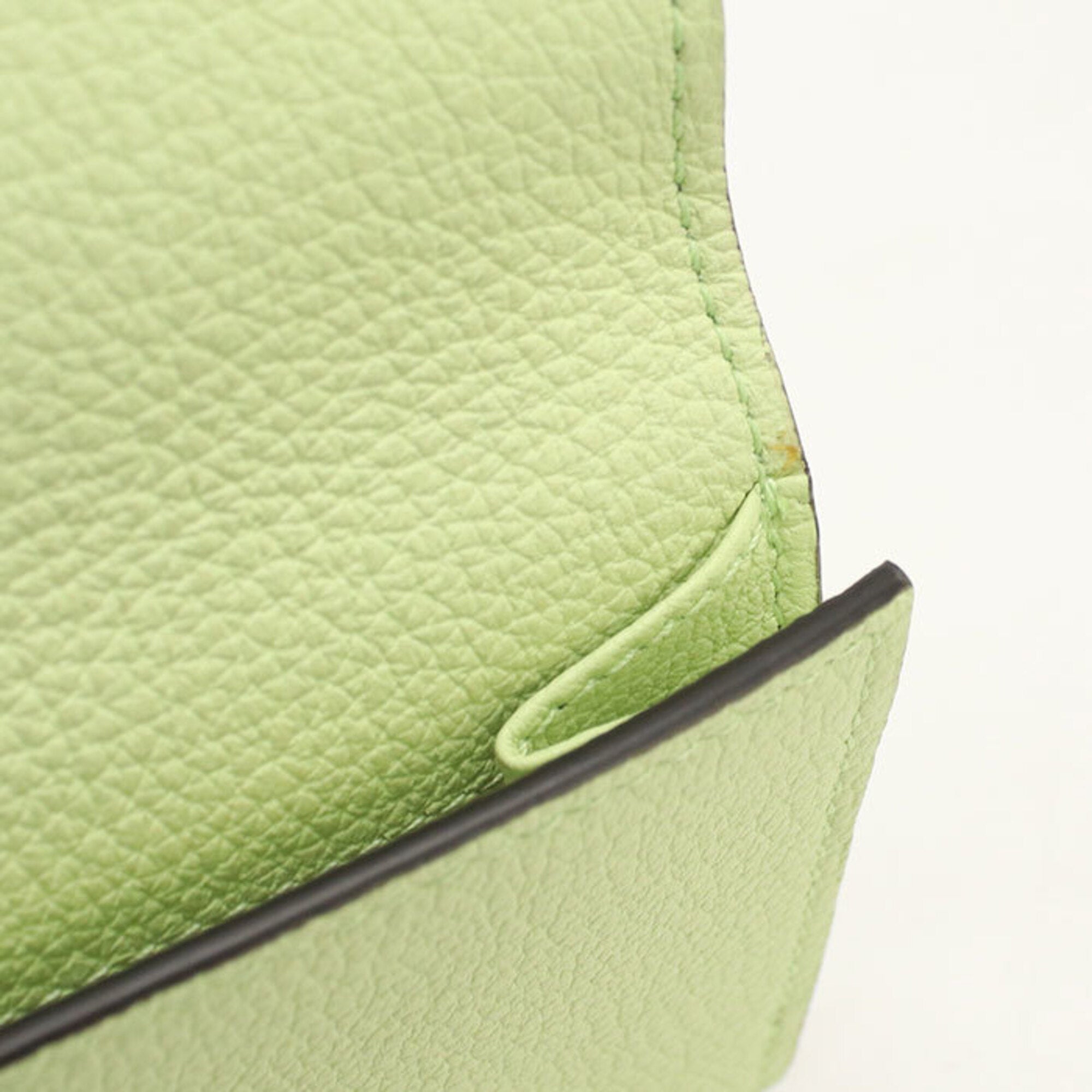 Gucci Green Leather Wallet (Tri-Fold) (Pre-Owned)