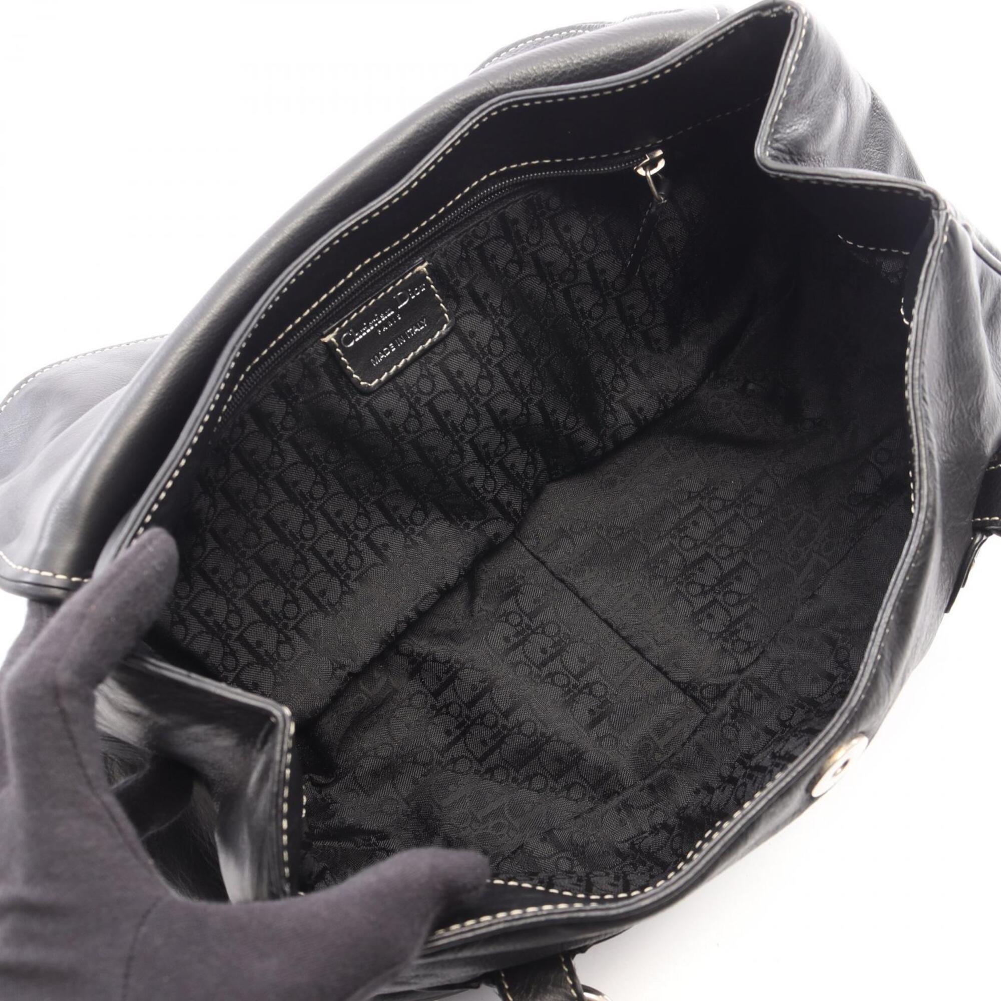 Christian Dior Black Leather Handbag (Pre-Owned)