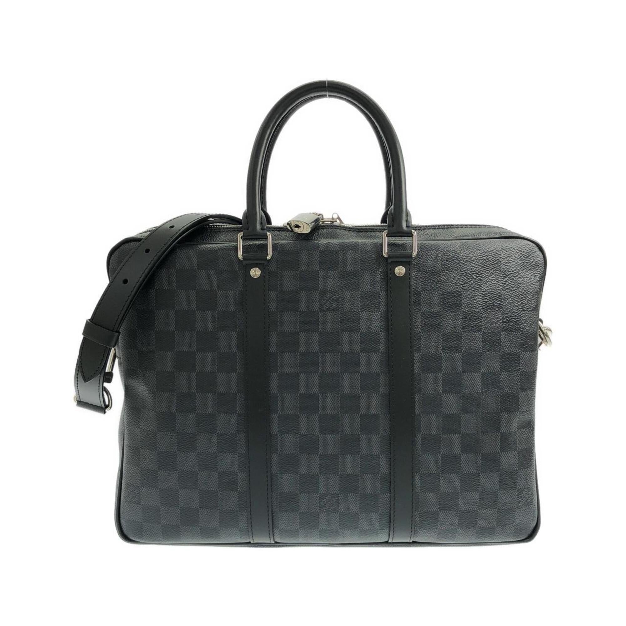 Louis Vuitton Dark Gray Graphite Coated Canvas Handbag (Pre-Owned)