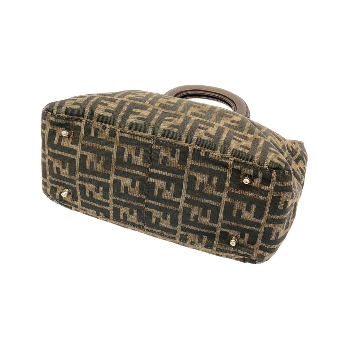 Fendi Brown Canvas Handbag (Pre-Owned)