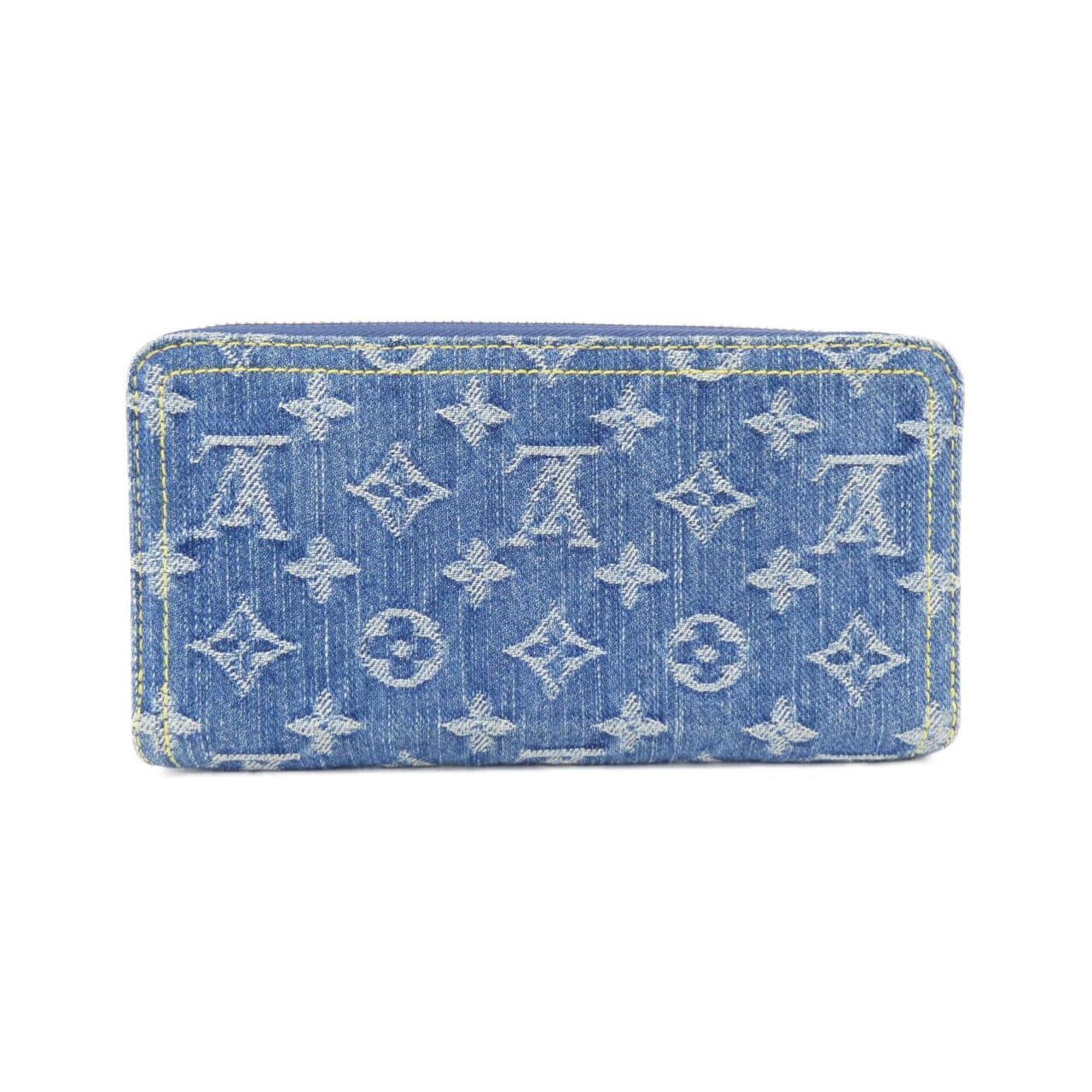Louis Vuitton Monogram Denim Blue Denim Long Wallet (Bi-Fold) (Pre-Owned)