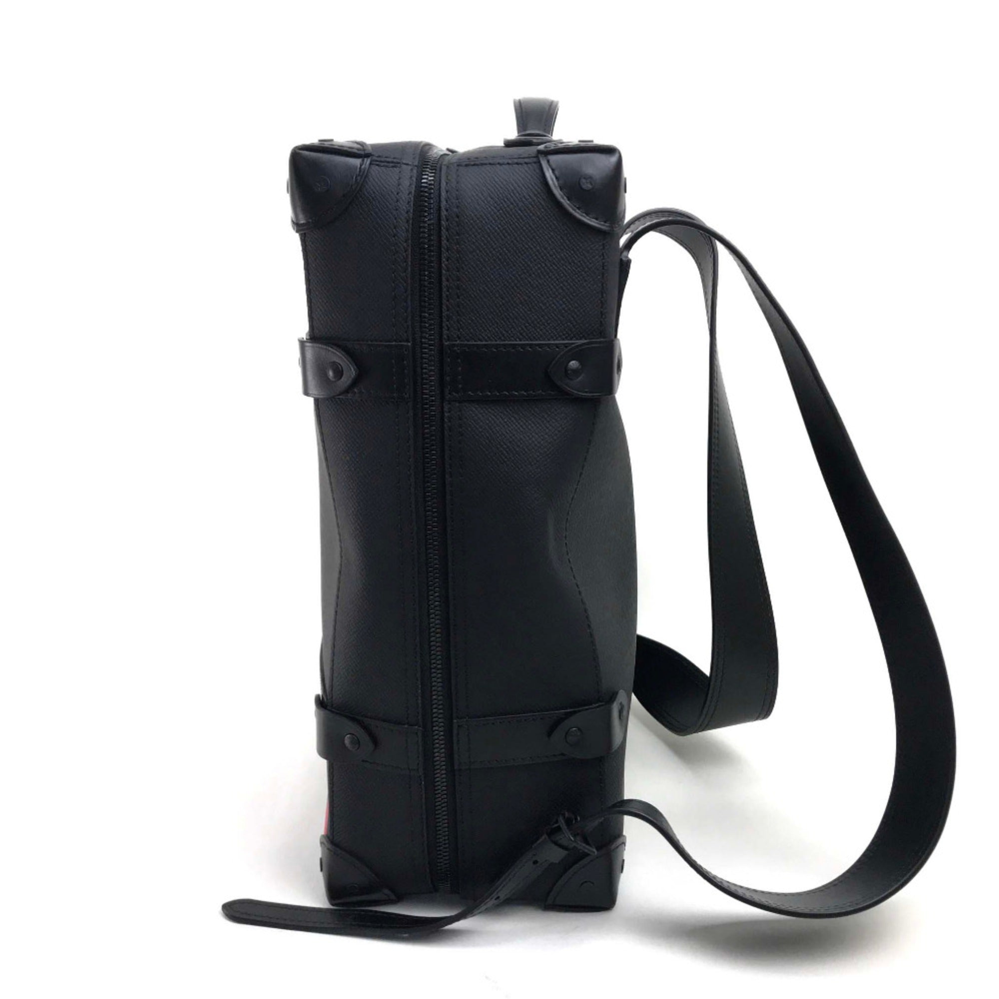 Louis Vuitton Black Leather Backpack (Pre-Owned)