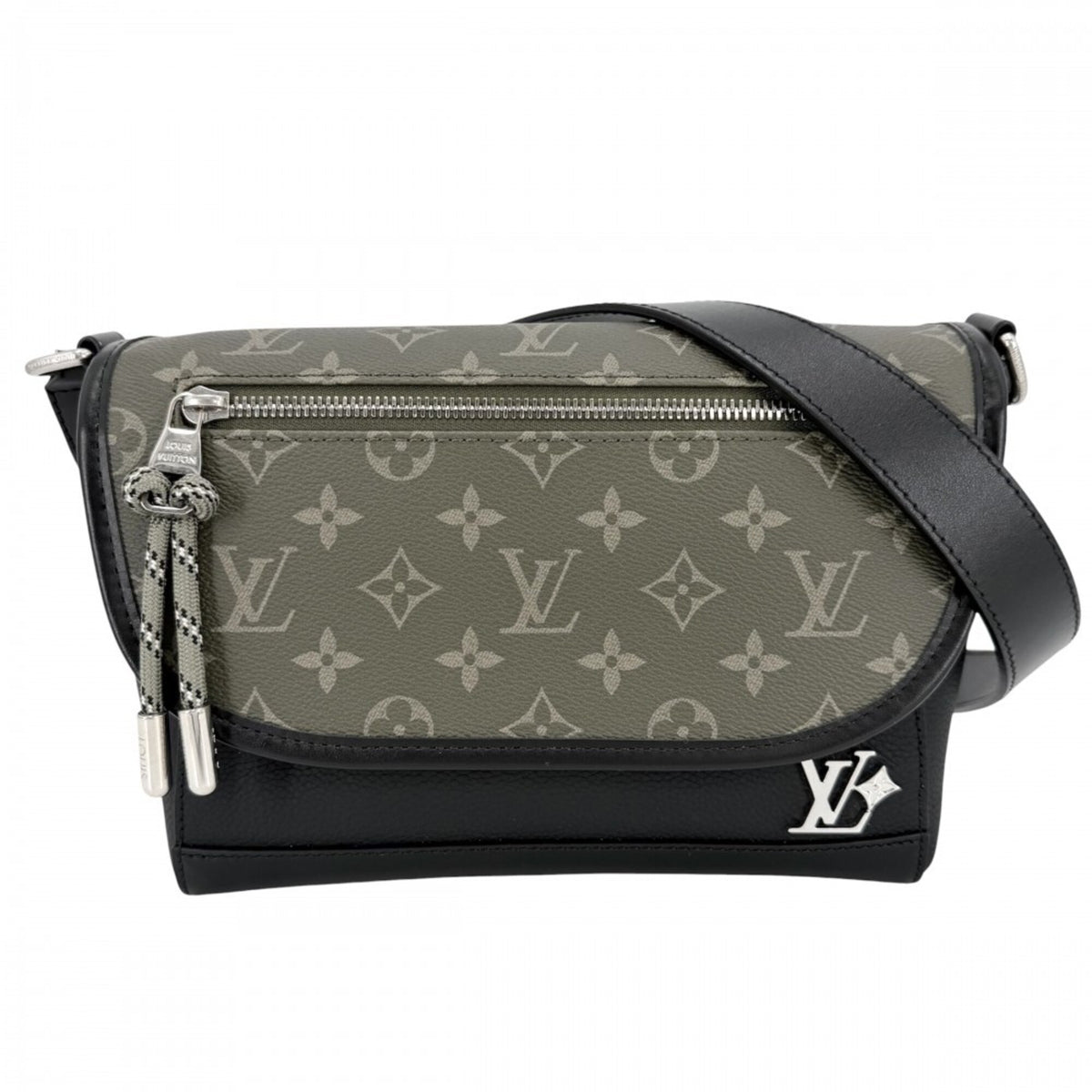 Louis Vuitton Black Khaki Monogram Shoulder Bag (Pre-Owned)
