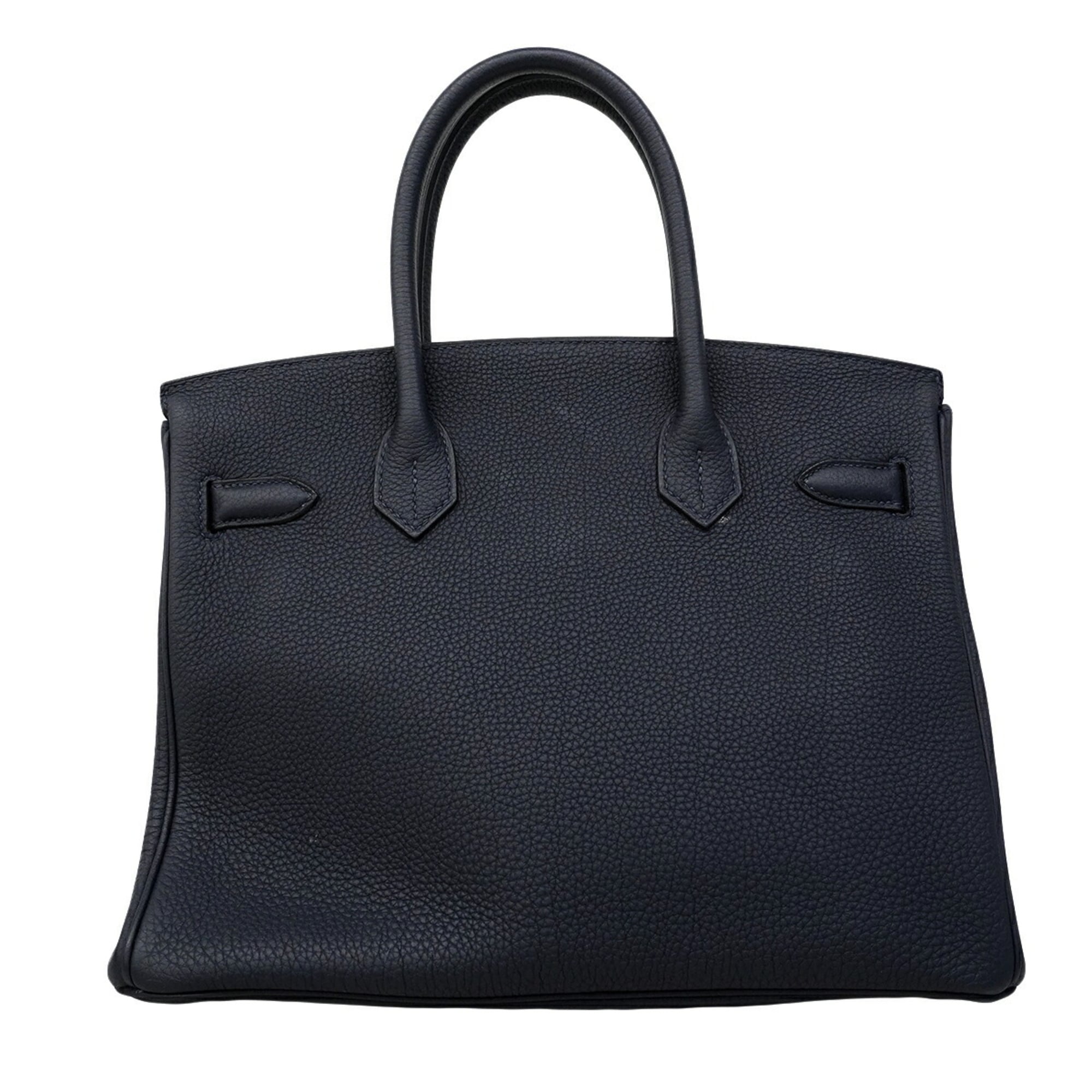 Hermes Blue Nuit Togo Leather Handbag (Pre-Owned)