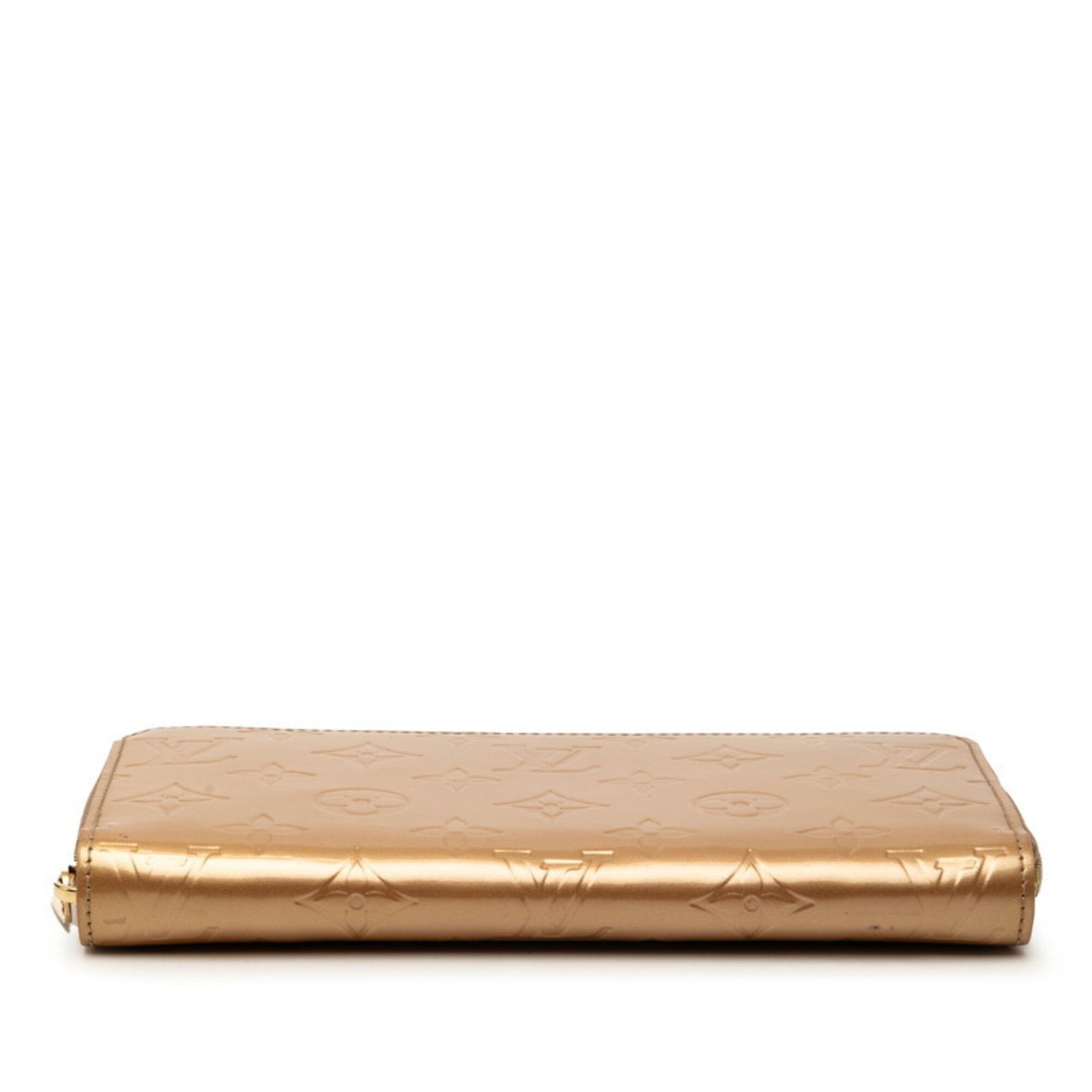 Louis Vuitton Gold Mordore Patent Leather Long Wallet (Bi-Fold) (Pre-Owned)