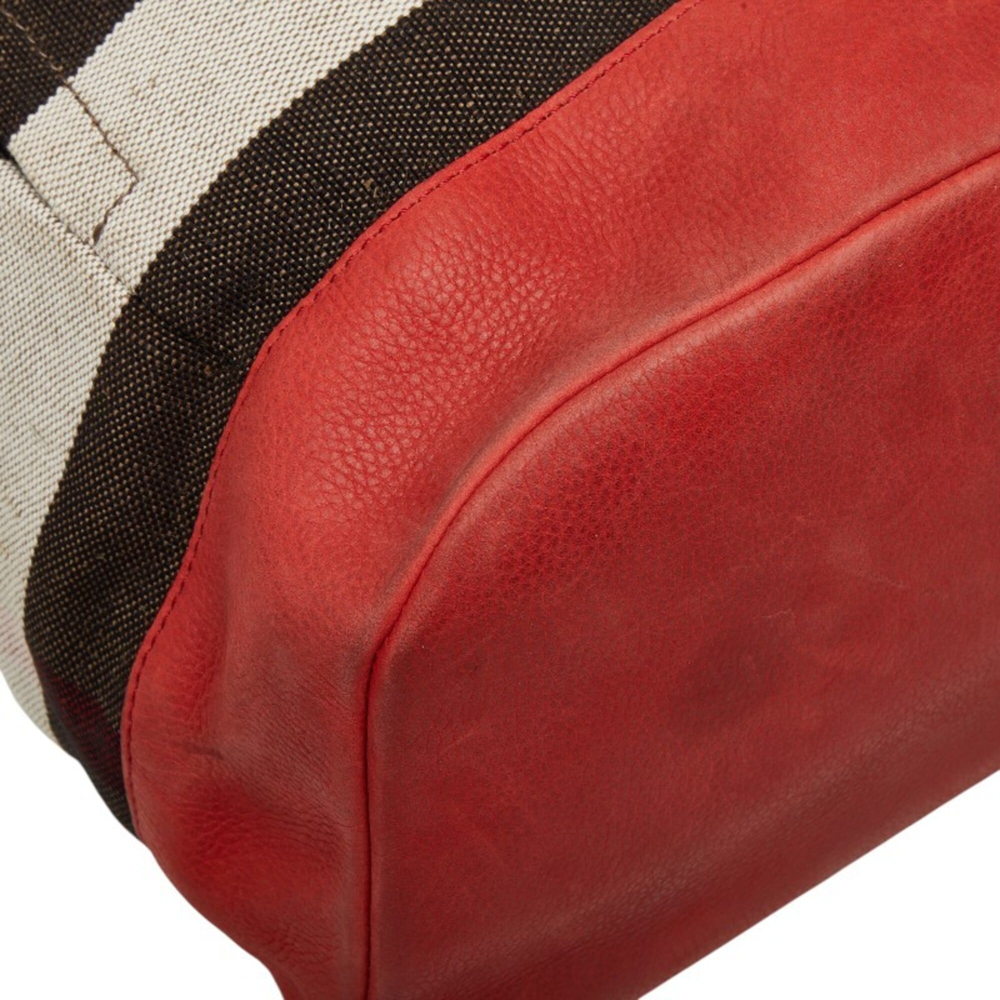 Burberry Beige Multi-Color Canvas Leather Backpack (Pre-Owned)