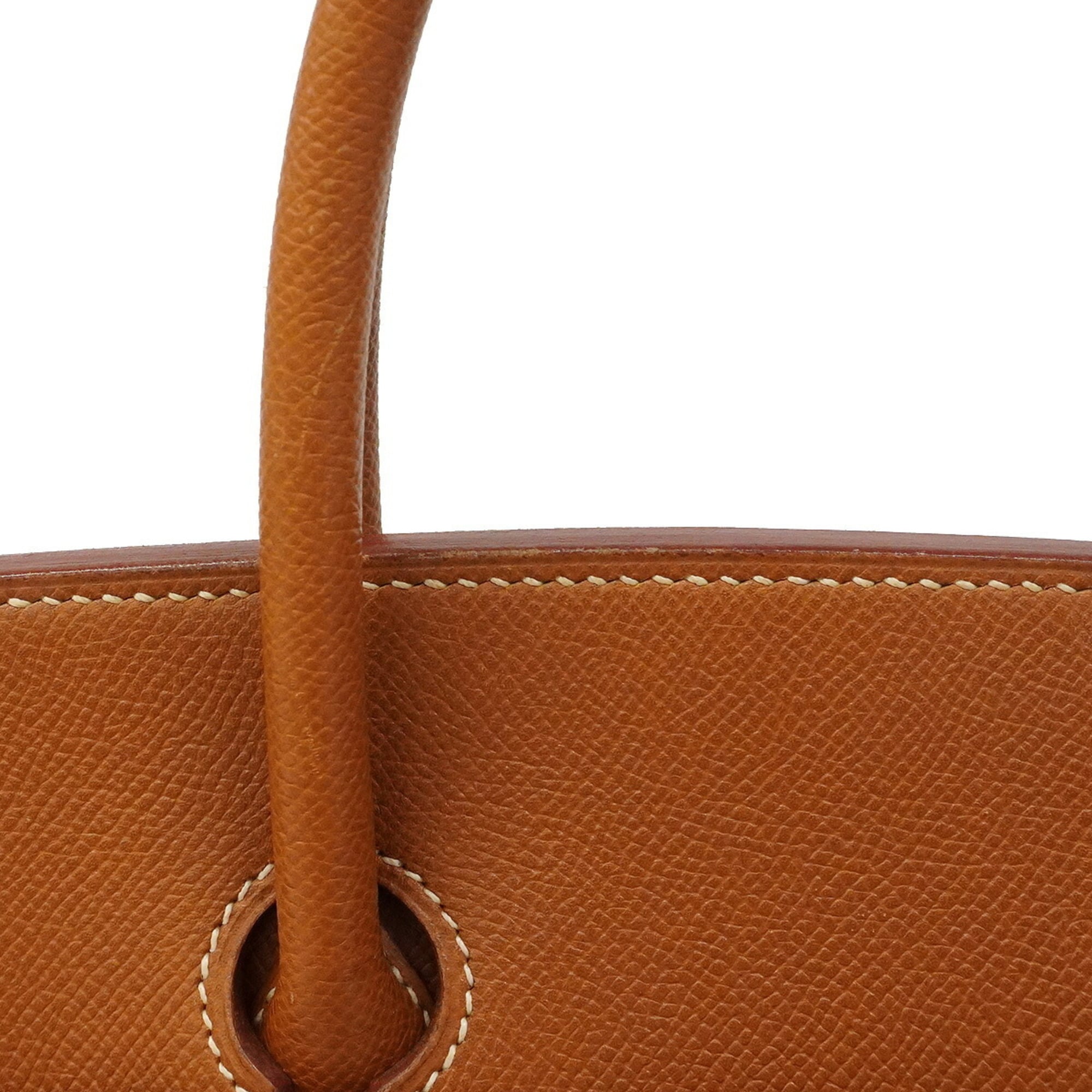 Hermes Gold Courchevel Leather Handbag (Pre-Owned)