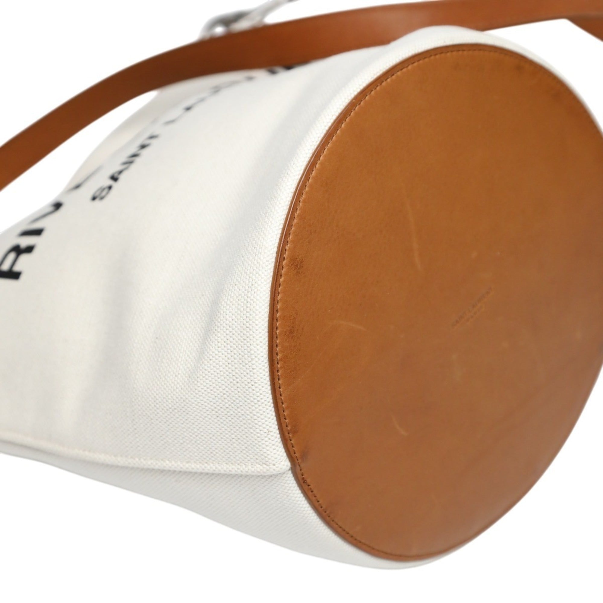 Yves Saint Laurent Brown Canvas Shoulder Bag (Pre-Owned)
