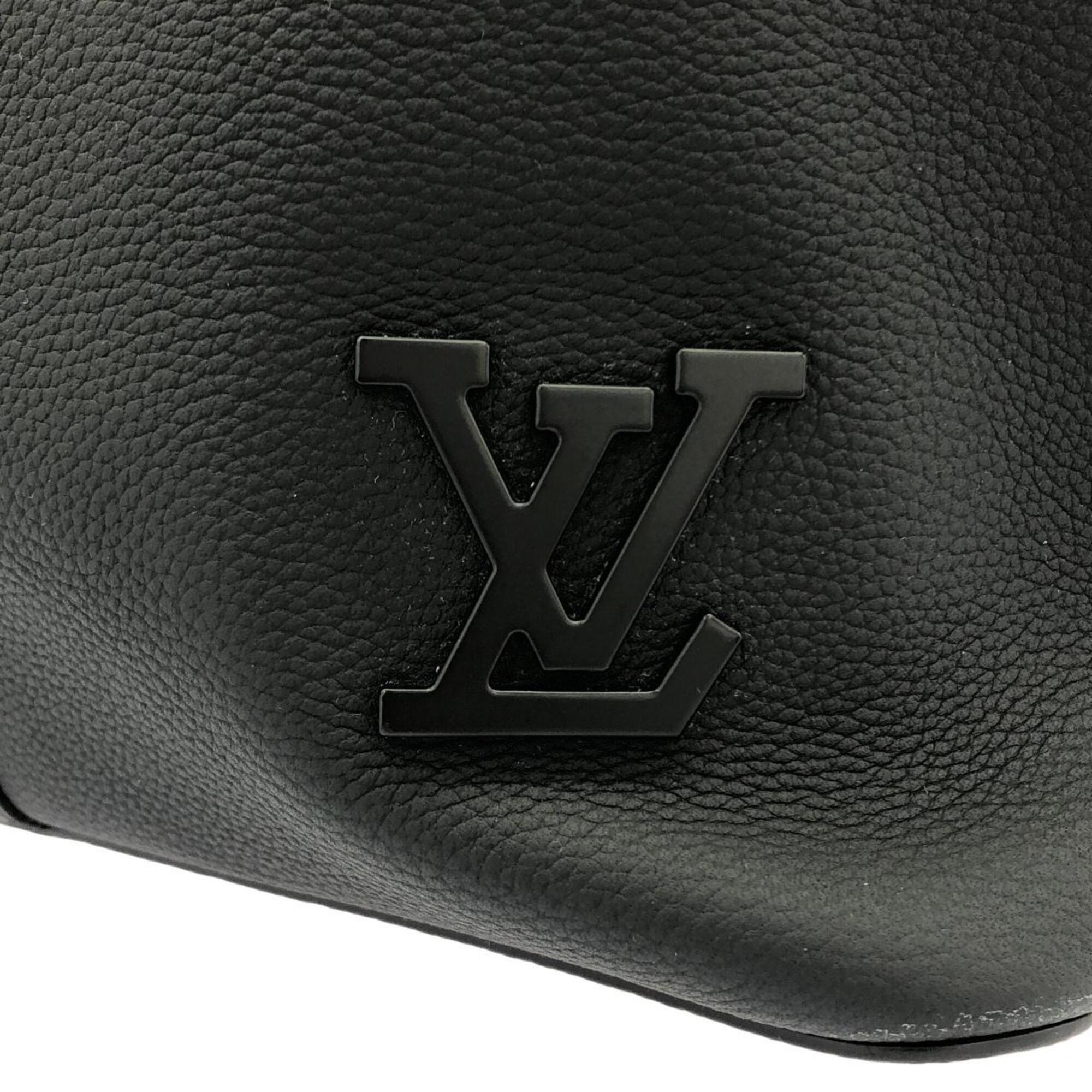 Louis Vuitton Black Leather Handbag (Pre-Owned)