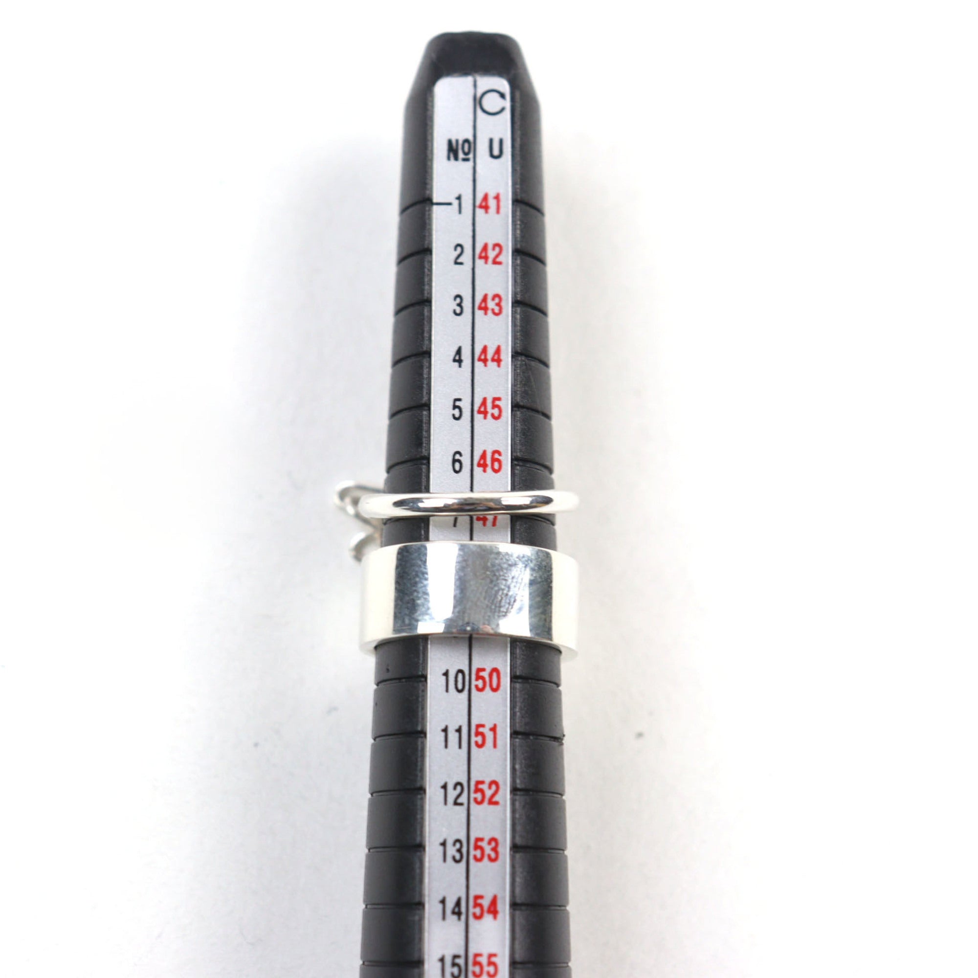 Hermes Silver Silver 925 Band Ring (Pre-Owned)