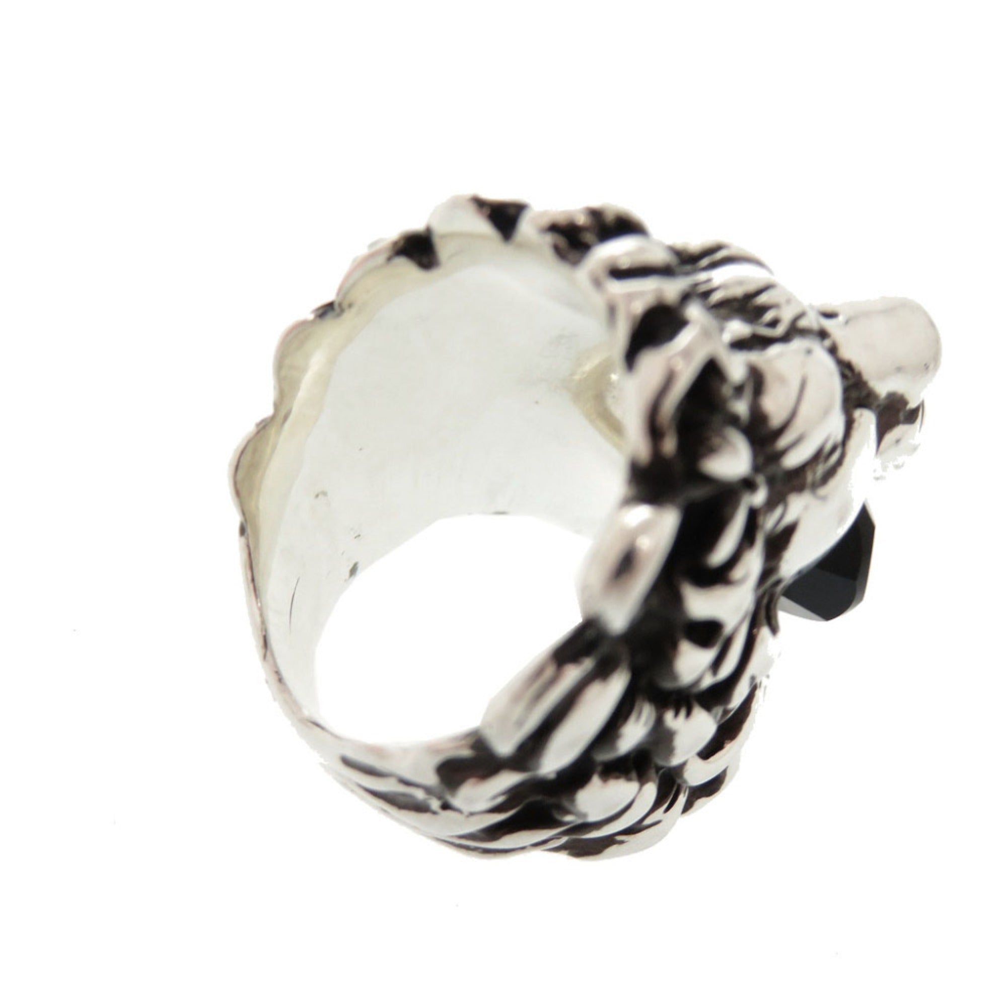 Gucci Silver Metal Band Ring (Pre-Owned)