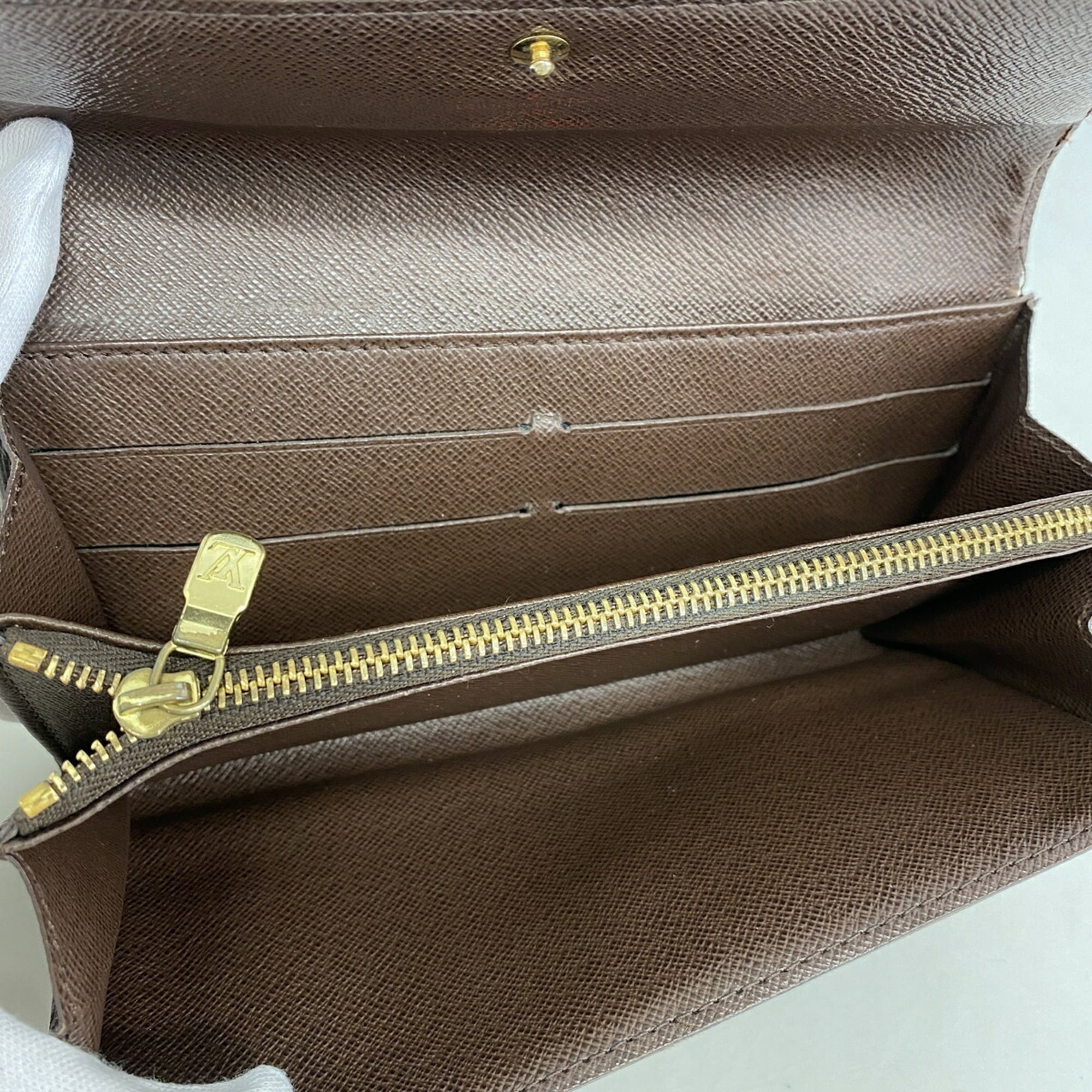 Louis Vuitton Ebene Long Wallet (Bi-Fold) (Pre-Owned)