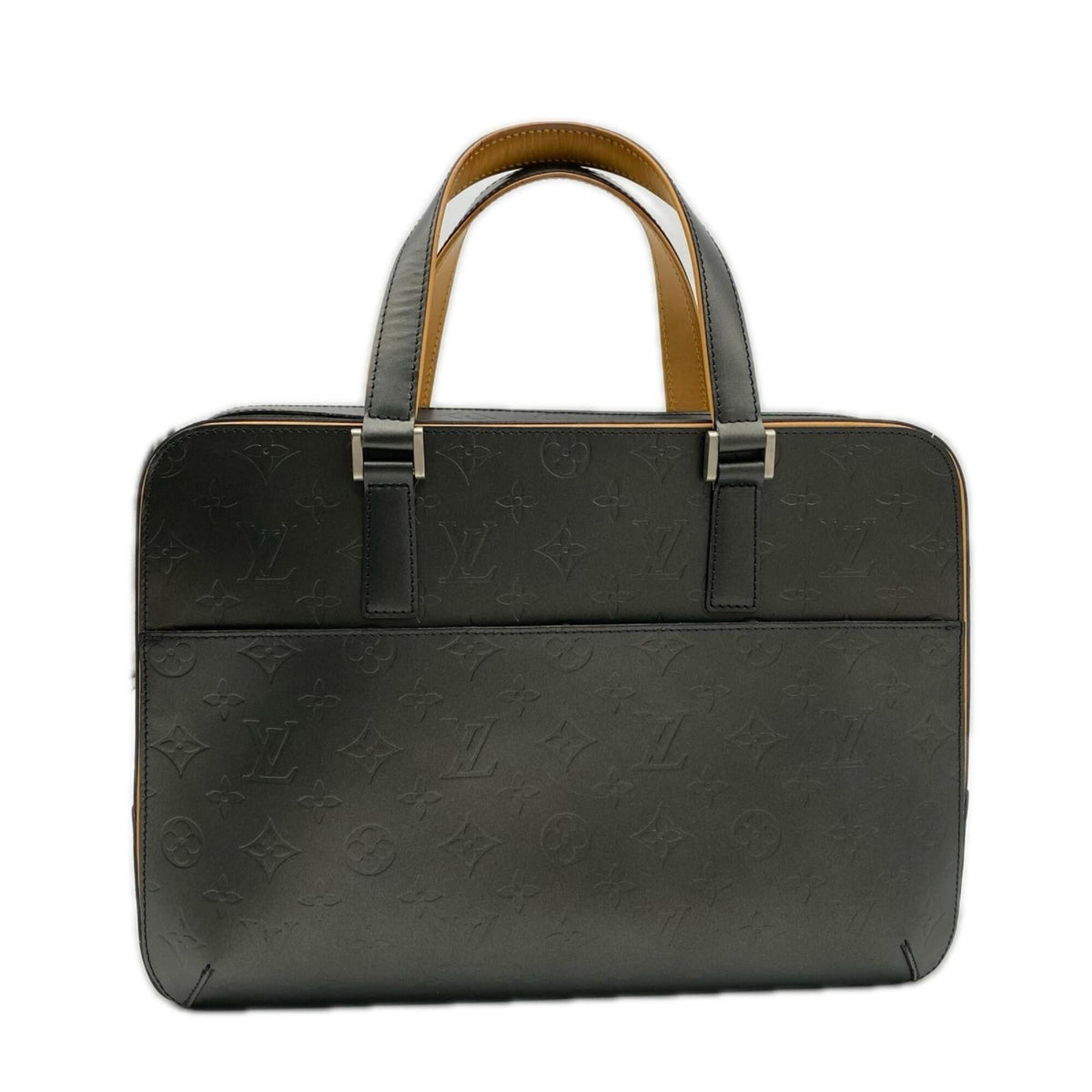 Louis Vuitton Gray Leather Handbag (Pre-Owned)