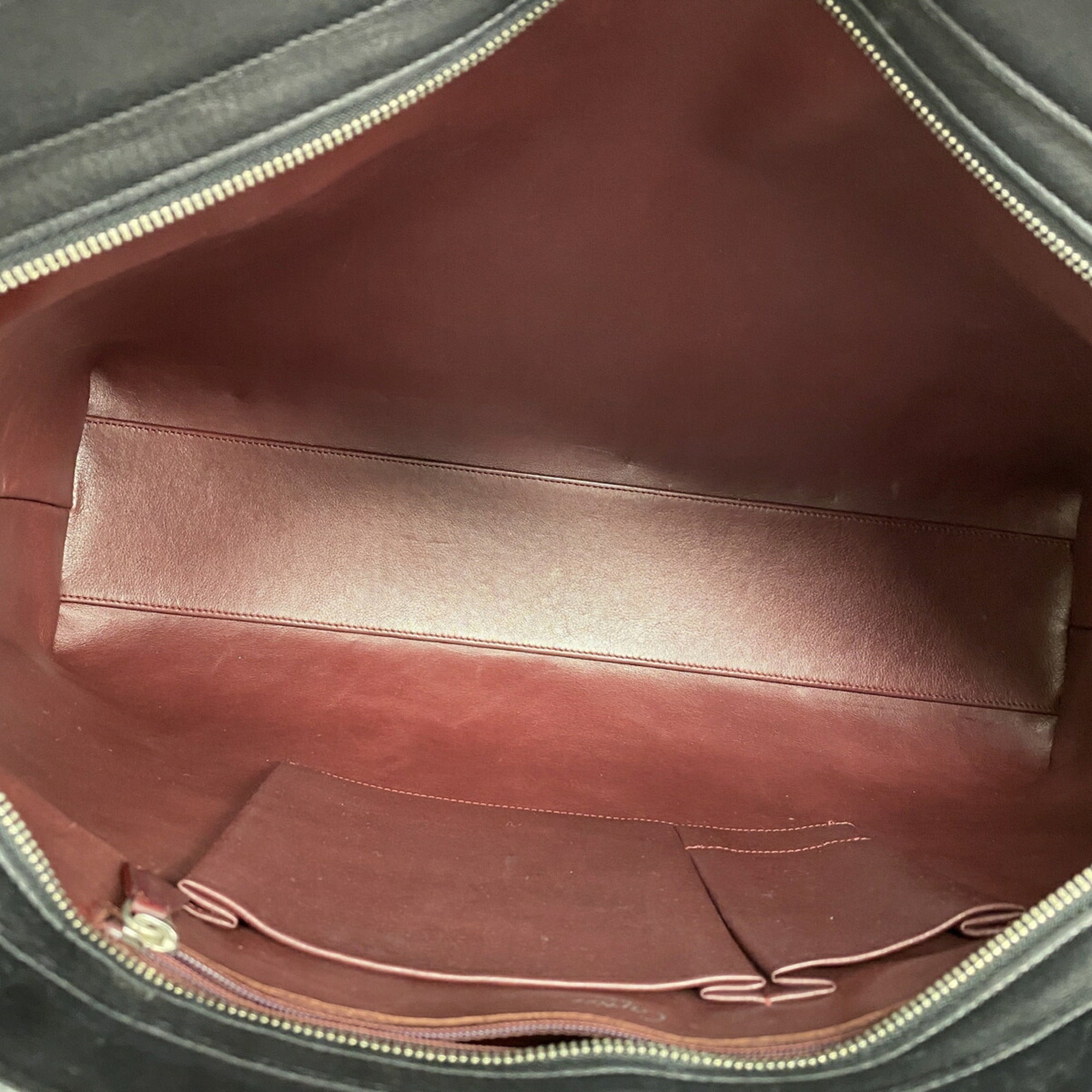 Cartier Black Leather Tote Bag (Pre-Owned)