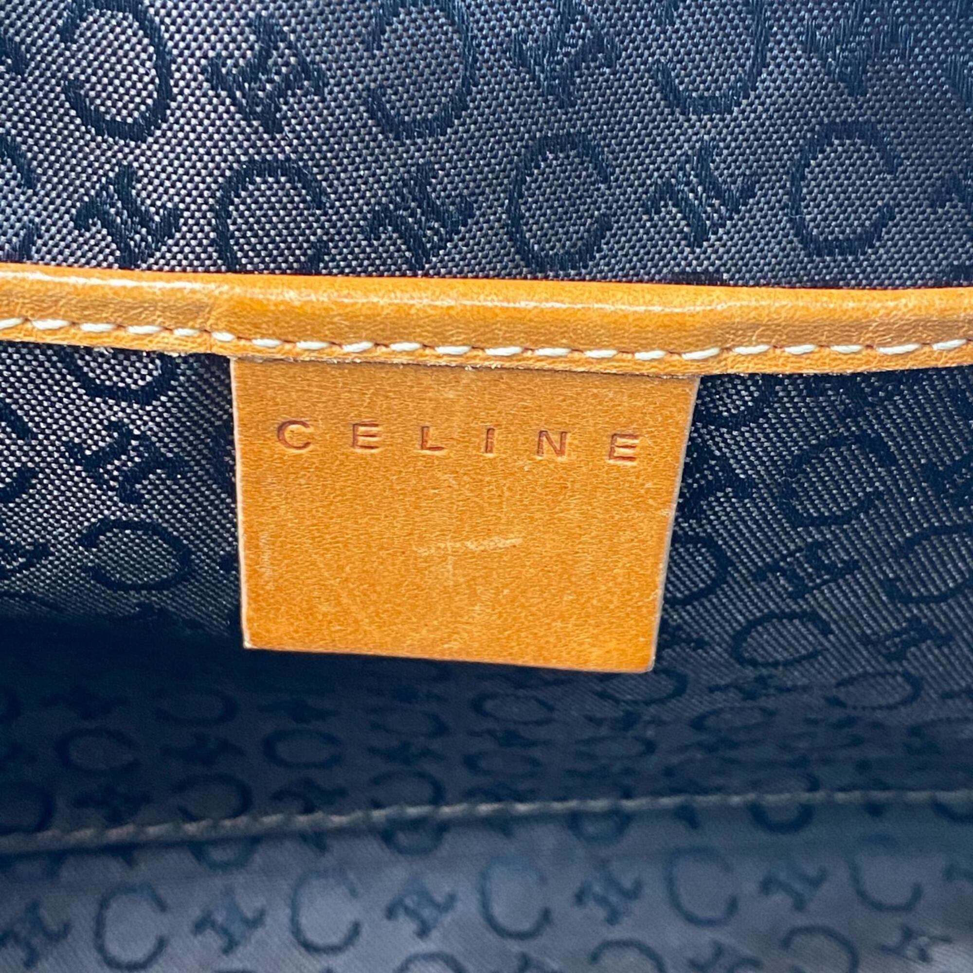 Celine Khaki Suede Leather Shoulder Bag (Pre-Owned)