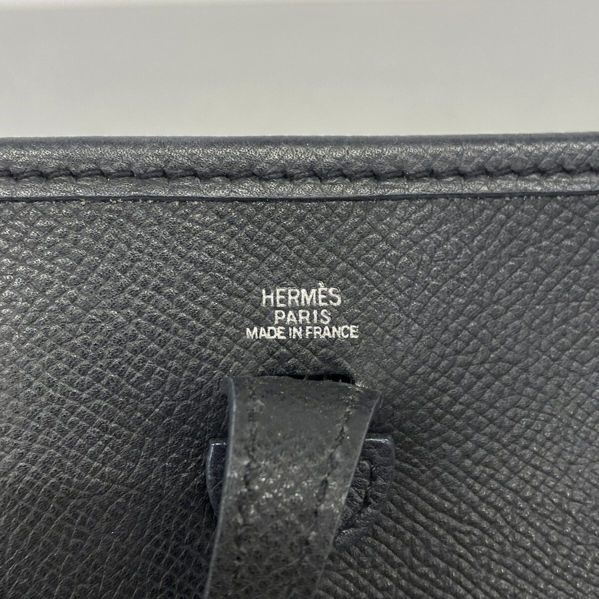 Hermes Black Epsom Leather Leather Shoulder Bag (Pre-Owned)