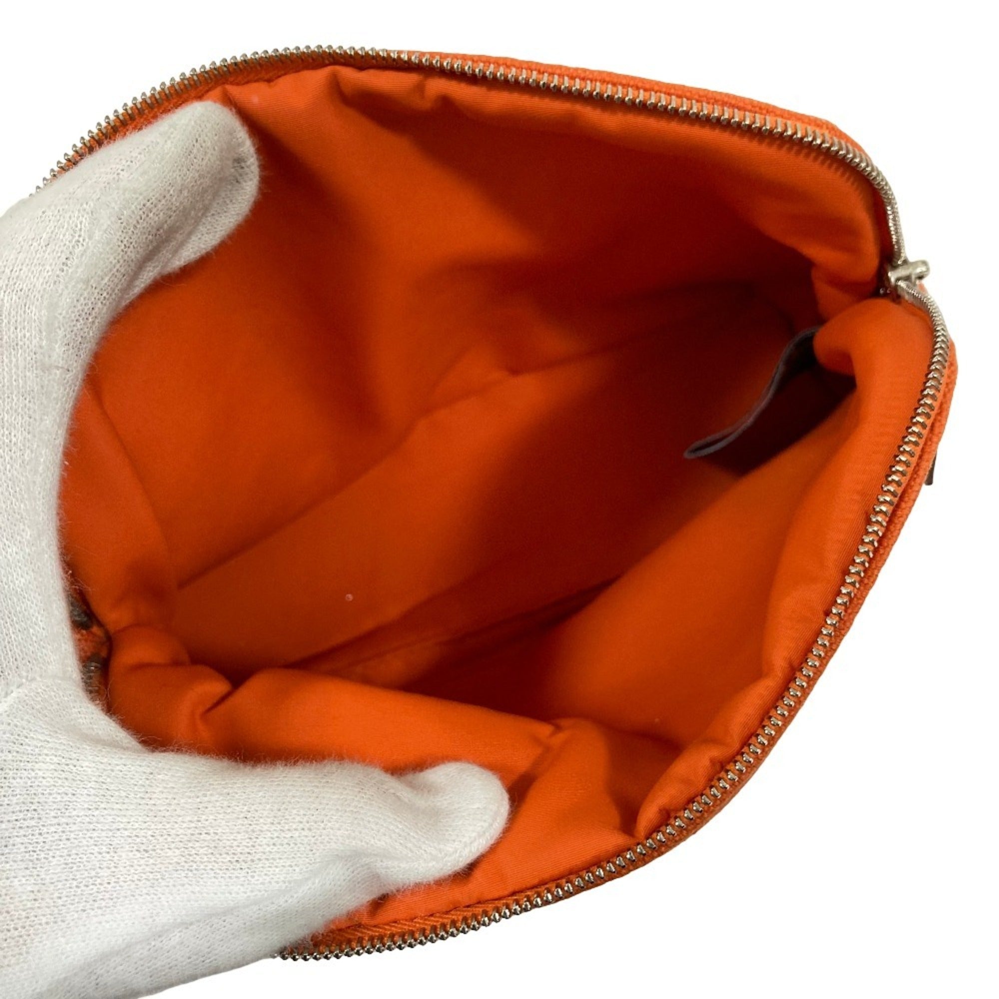 Hermes Bolide Orange Pouch (Pre-Owned)