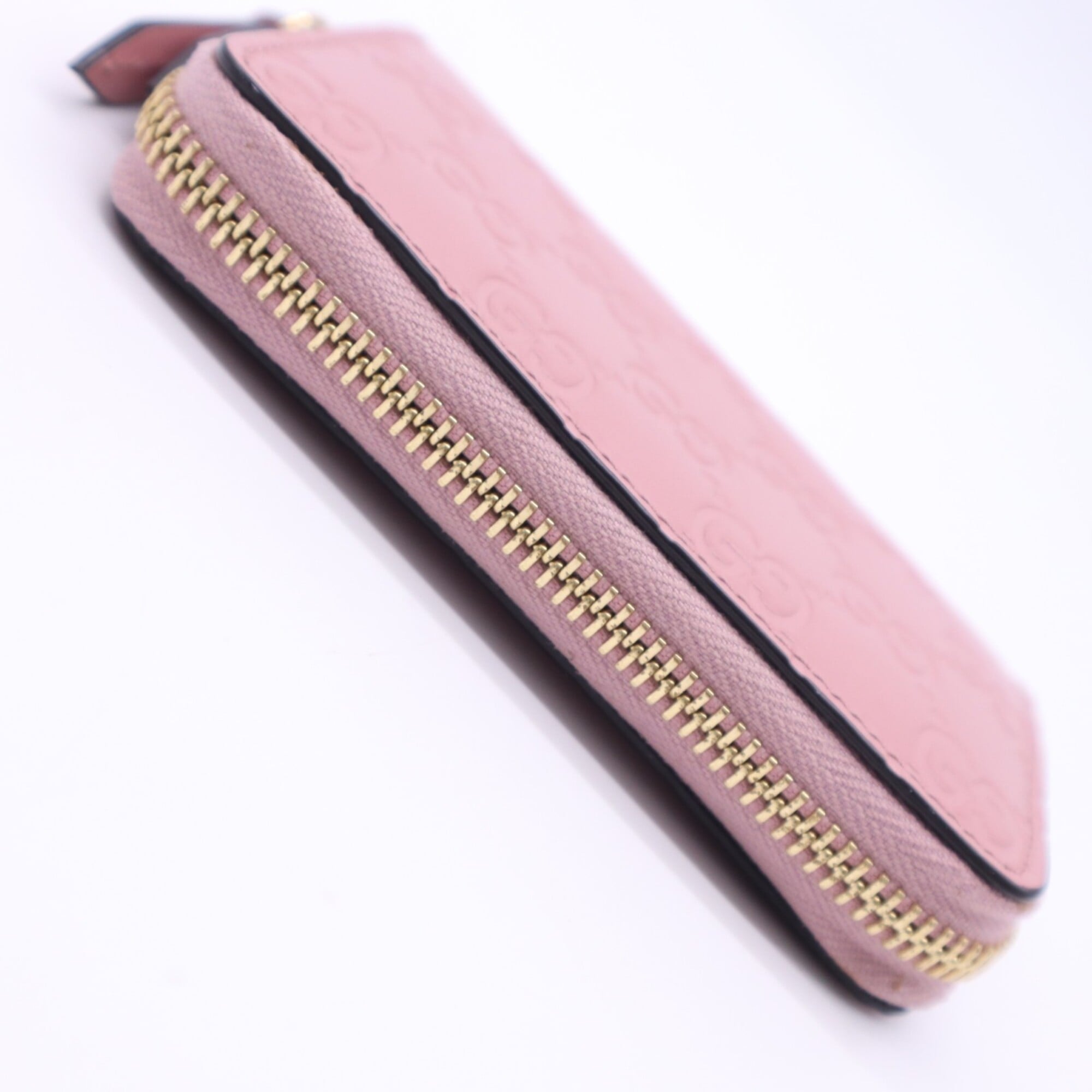 Gucci Pink Leather Coin Purse/Coin Case (Pre-Owned)