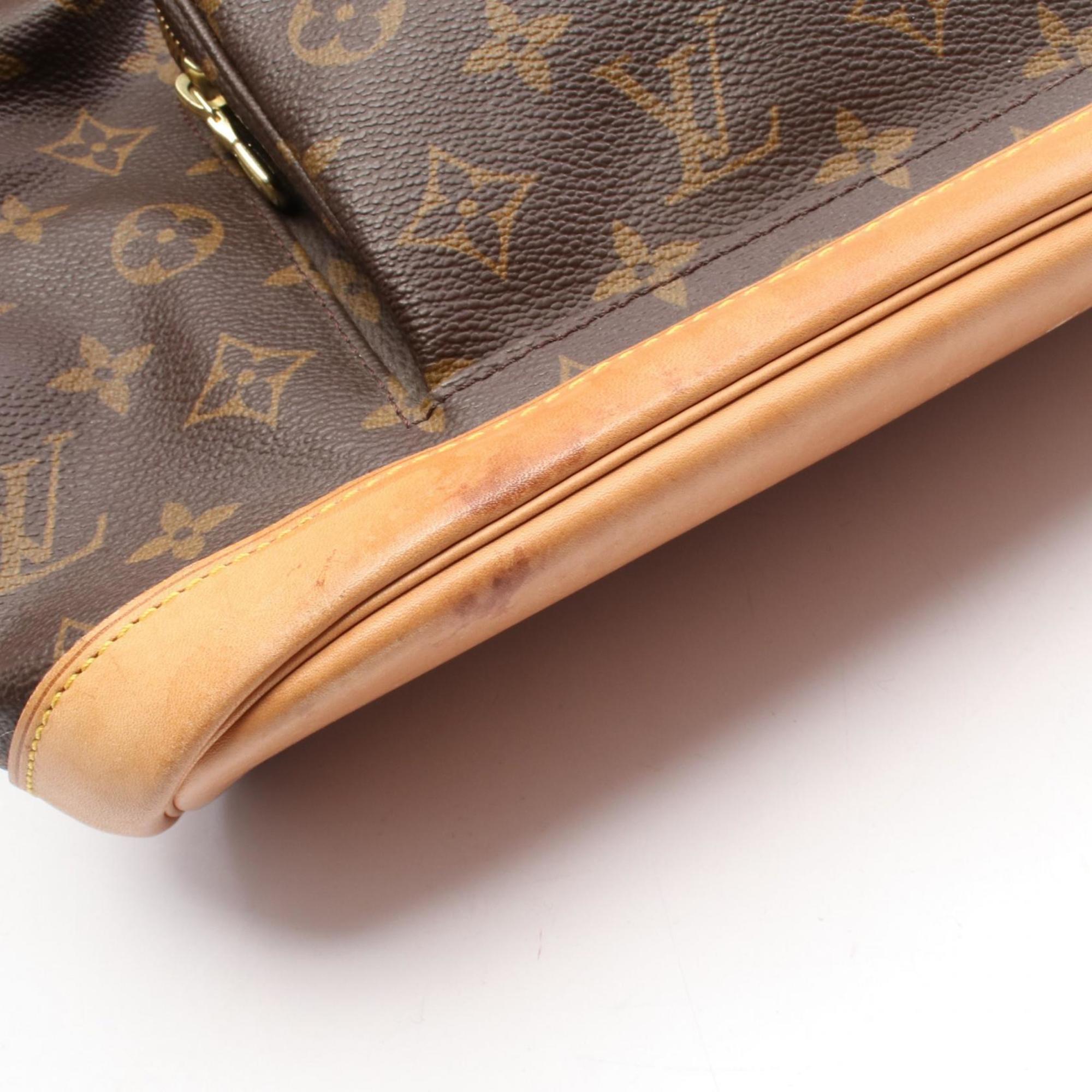 Louis Vuitton Brown Pvc Coated Canvas Monogram Leather Backpack (Pre-Owned)
