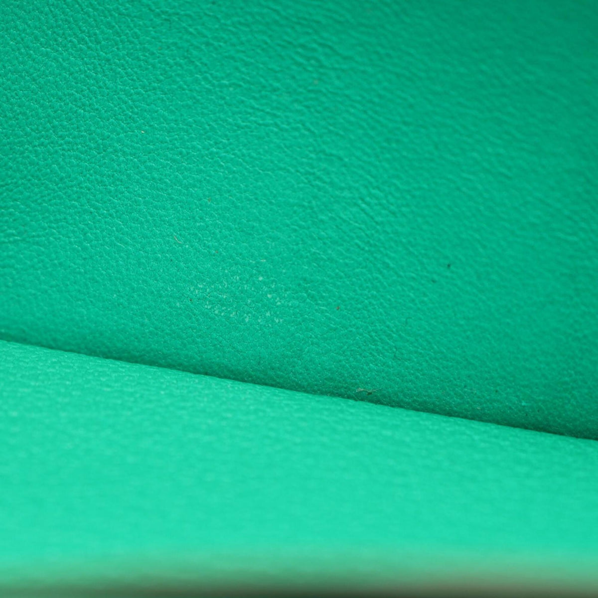 Hermes Green Mint Green Chevre Leather Leather Long Wallet (Bi-Fold) (Pre-Owned)