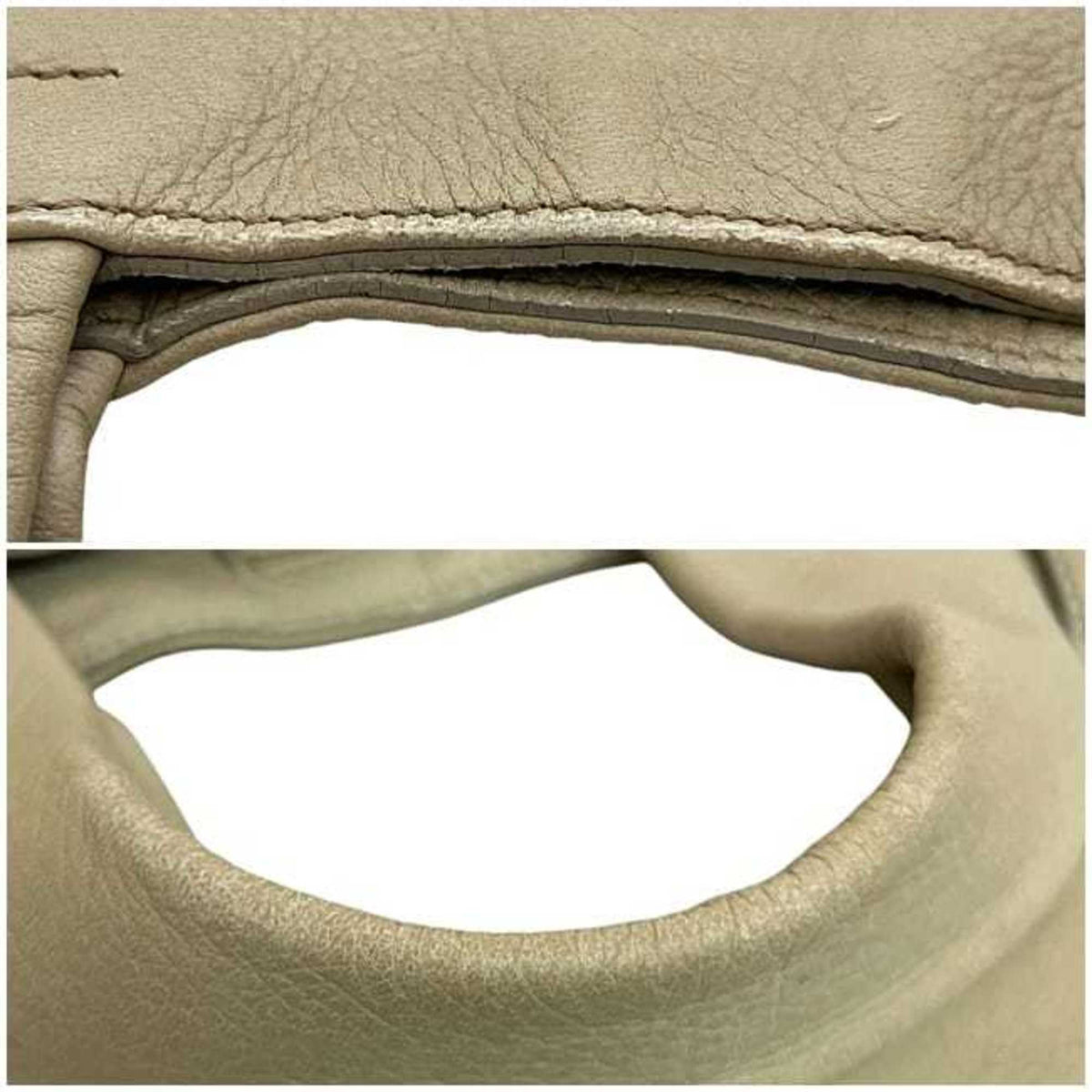 Prada Beige Leather Tote Bag (Pre-Owned)