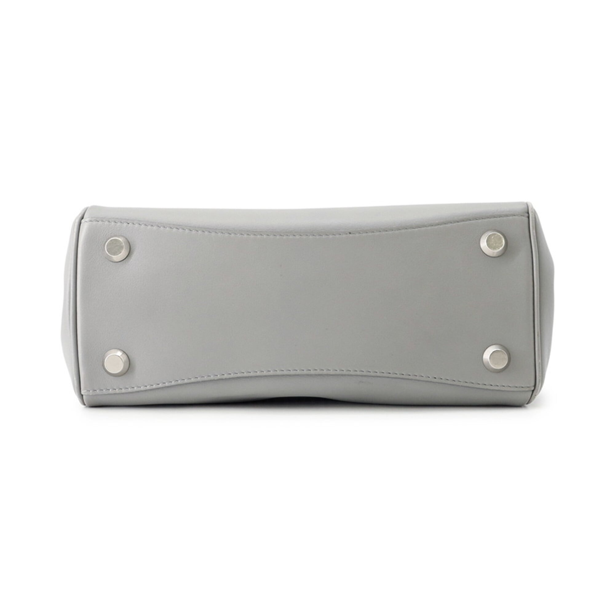 Balenciaga Gray Leather Handbag Shoulder Bag (Pre-Owned)