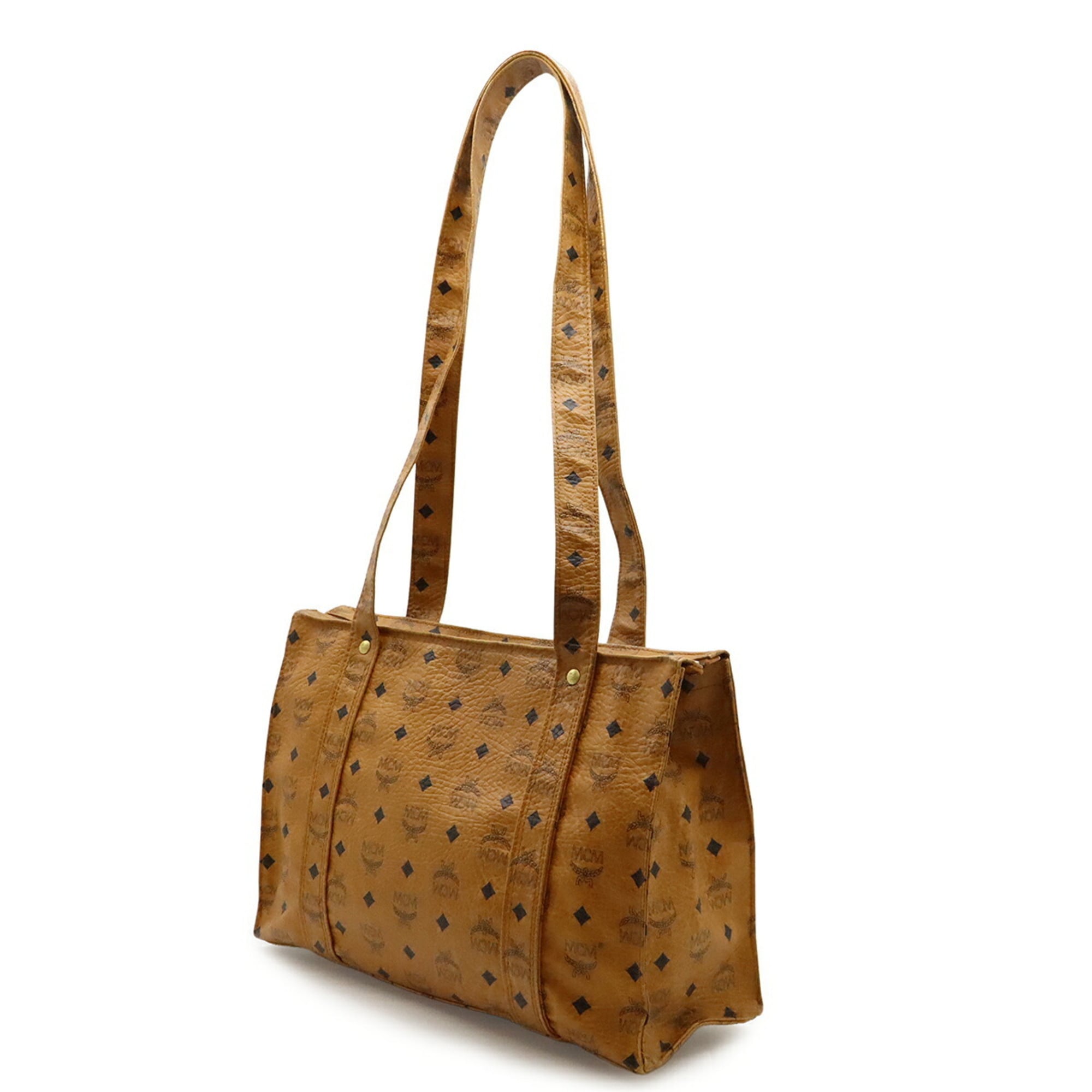 Mcm Visetos Coated Canvas Shoulder Bag Tote Bag (Pre-Owned)