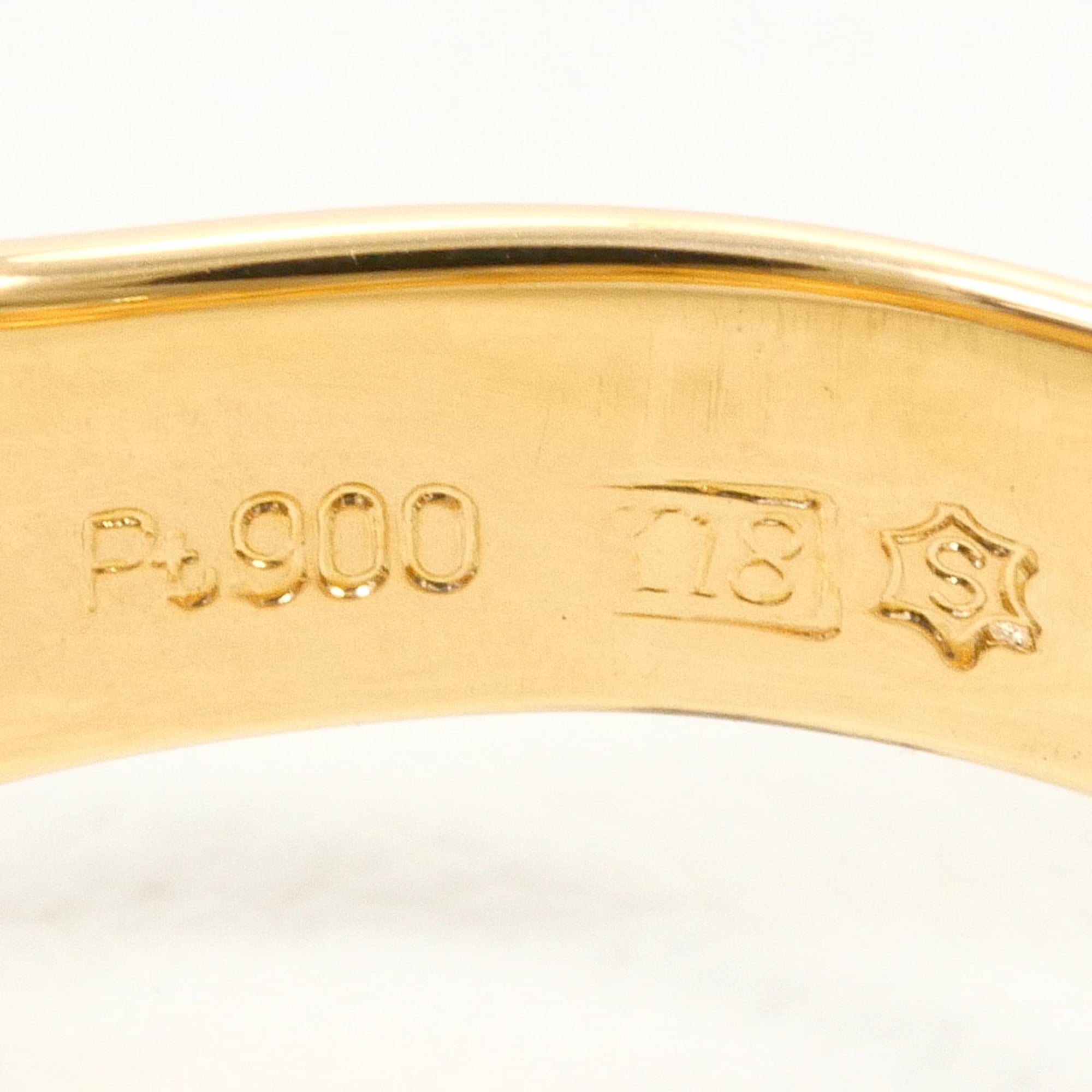 Unbranded Platinum Yellow Gold Yellow Gold (18K) Platinum 900 Band Ring (Pre-Owned)