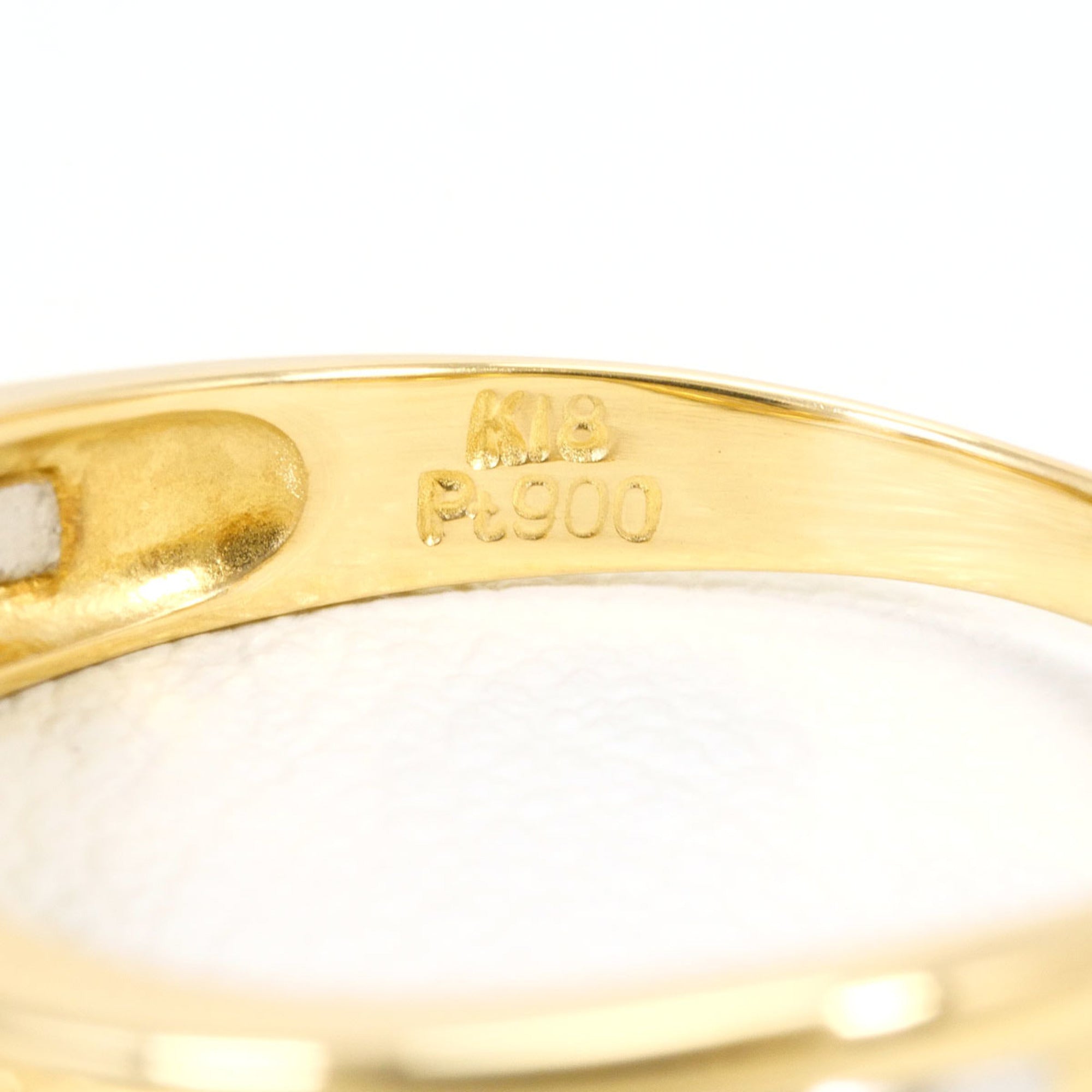Unbranded Platinum Yellow Gold Yellow Gold (18K) Platinum 900 Band Ring (Pre-Owned)