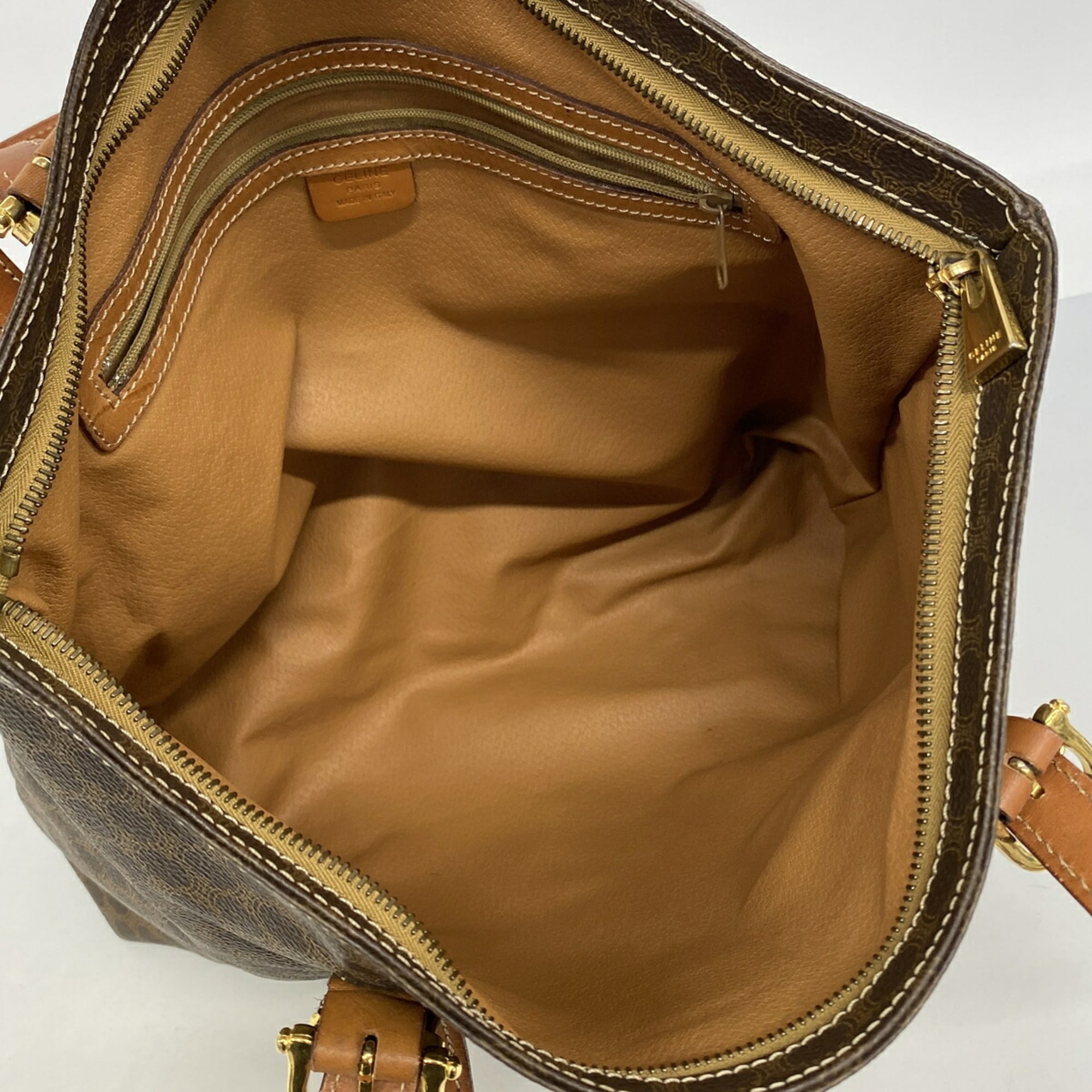 Celine Brown Pvc Tote Bag (Pre-Owned)