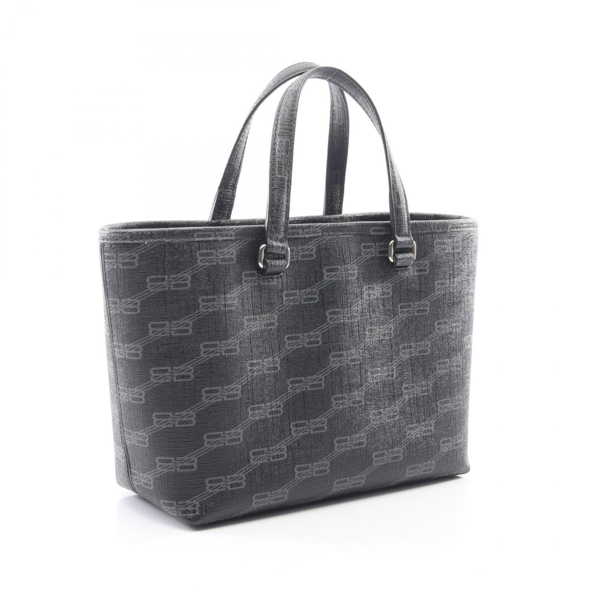 Balenciaga Black Gray Pvc Handbag (Pre-Owned)