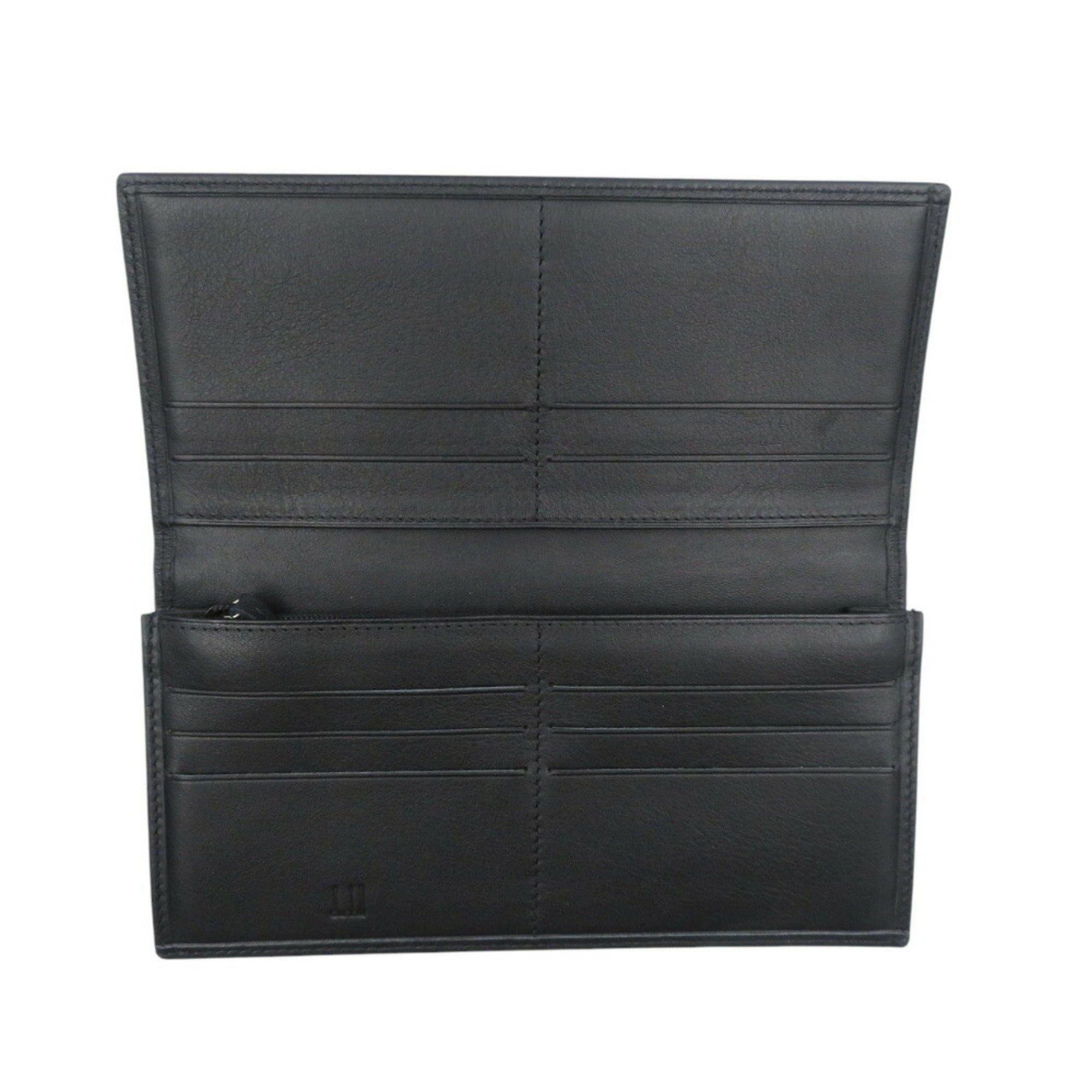 Dunhill Black Leather Long Wallet (Bi-Fold) (Pre-Owned)