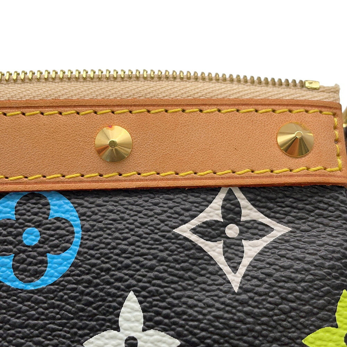Louis Vuitton Monogram Multicolore Beige Black Noir Monogram Multicolore Handbag Pochette (Pre-Owned)