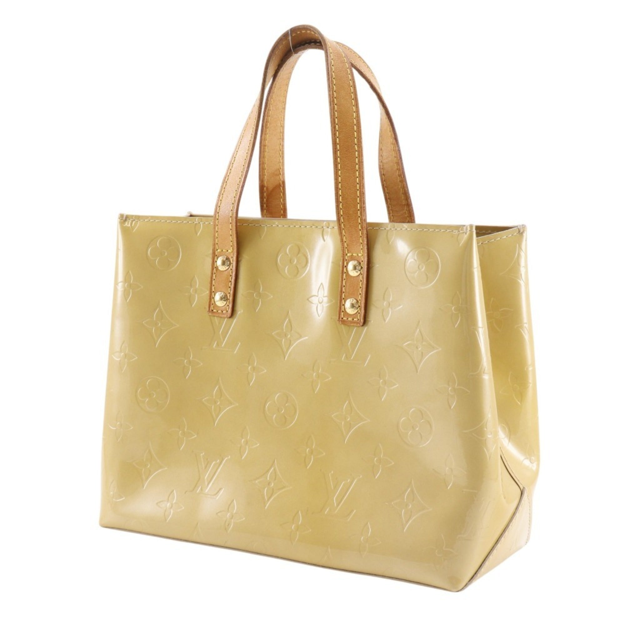Louis Vuitton Beige Monogram Vernis Handbag (Pre-Owned)
