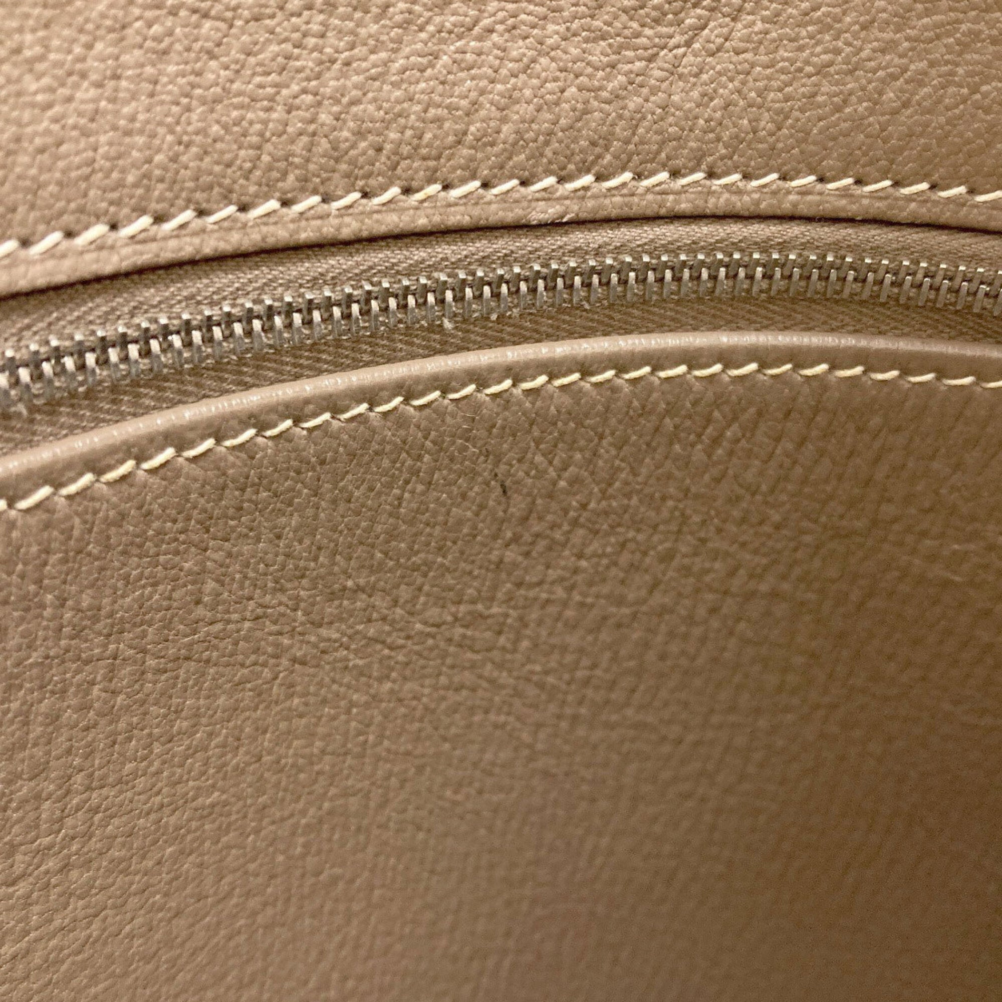 Hermes Birkin Etoupe Gray Togo Leather Handbag (Pre-Owned)