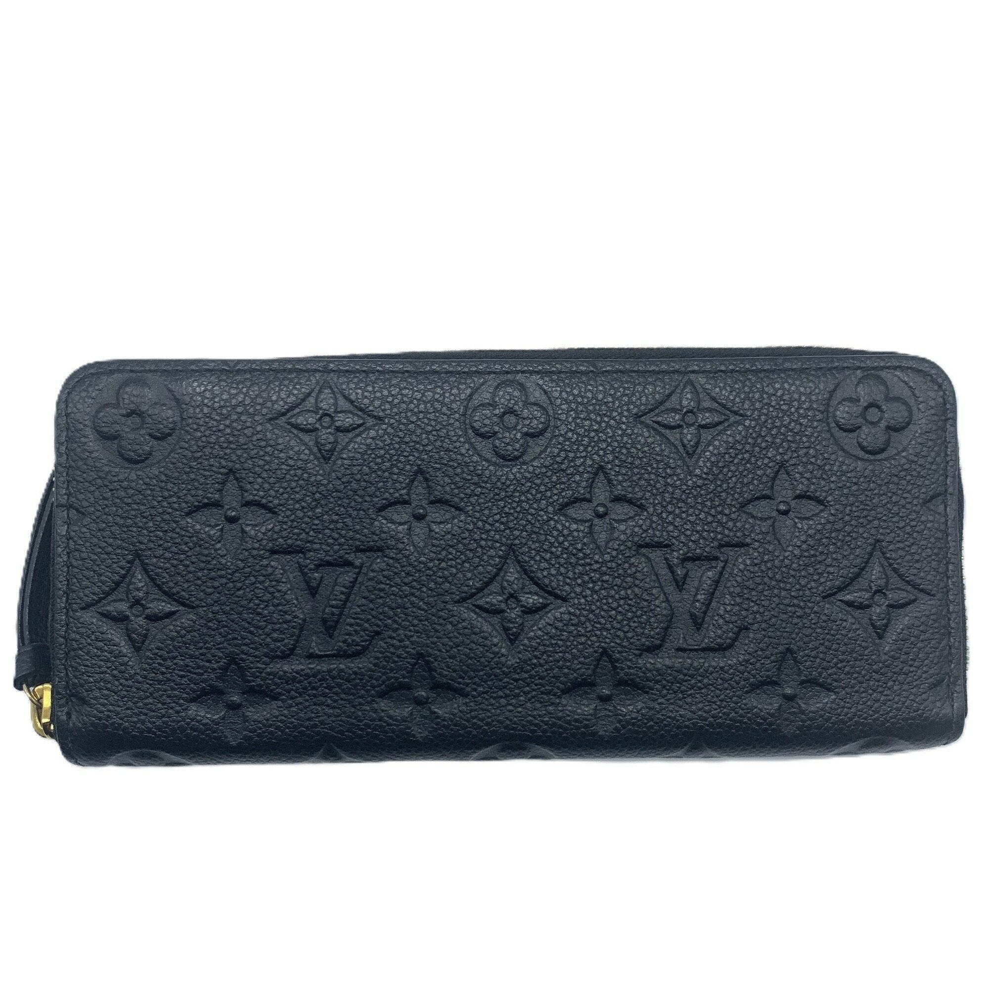 Louis Vuitton Black Monogram Empreinte Long Wallet (Bi-Fold) (Pre-Owned)