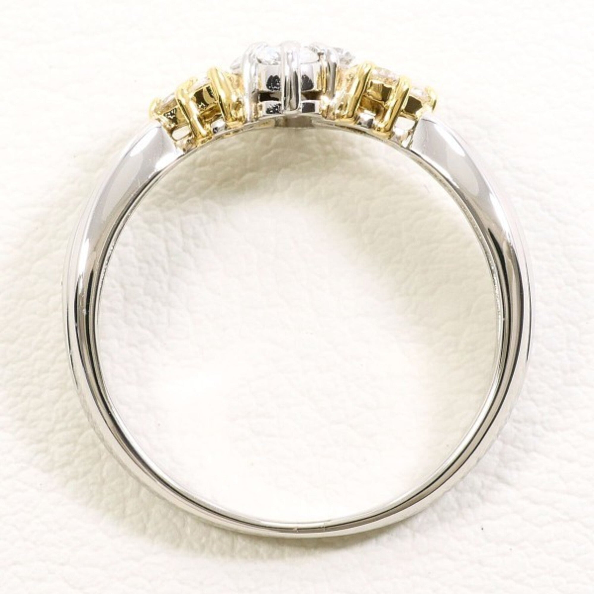 Unbranded Platinum Yellow Gold Yellow Gold (18K) Platinum 900 Band Ring (Pre-Owned)