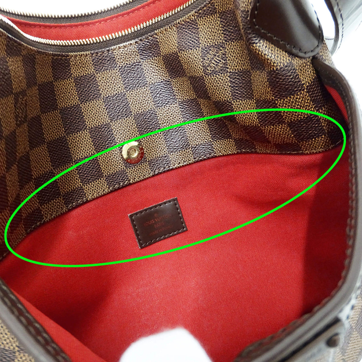 Louis Vuitton Brown Damier Canvas Handbag Shoulder Bag (Pre-Owned)