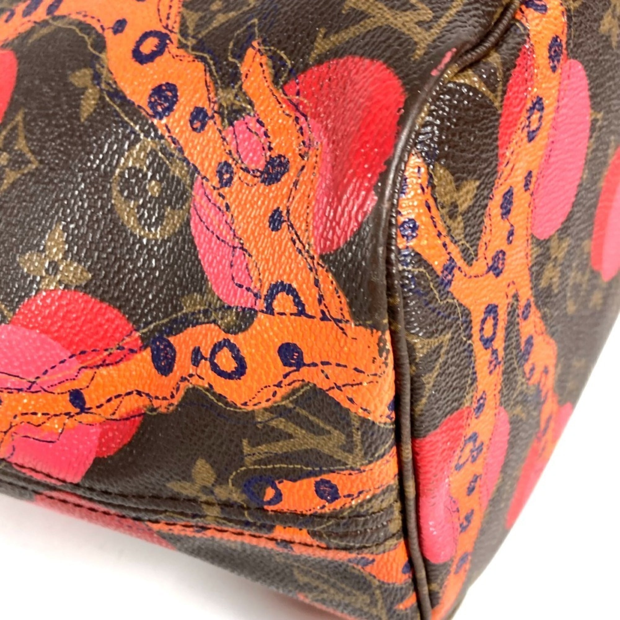 Louis Vuitton Monogram Ramages Brown Pink Monogram Shoulder Bag Tote Bag (Pre-Owned)